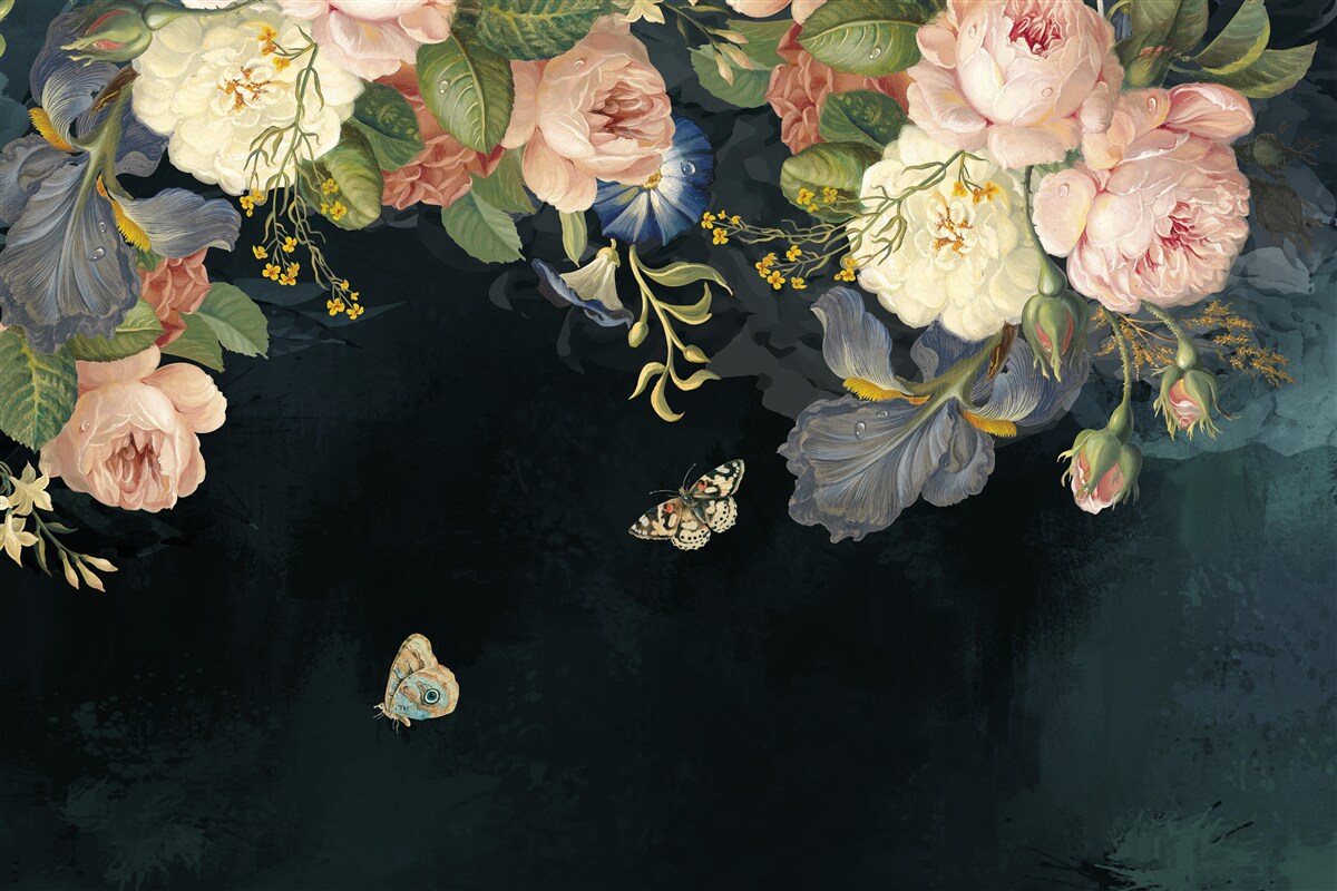 Fototapeta różne odcienie na ciemnym tle