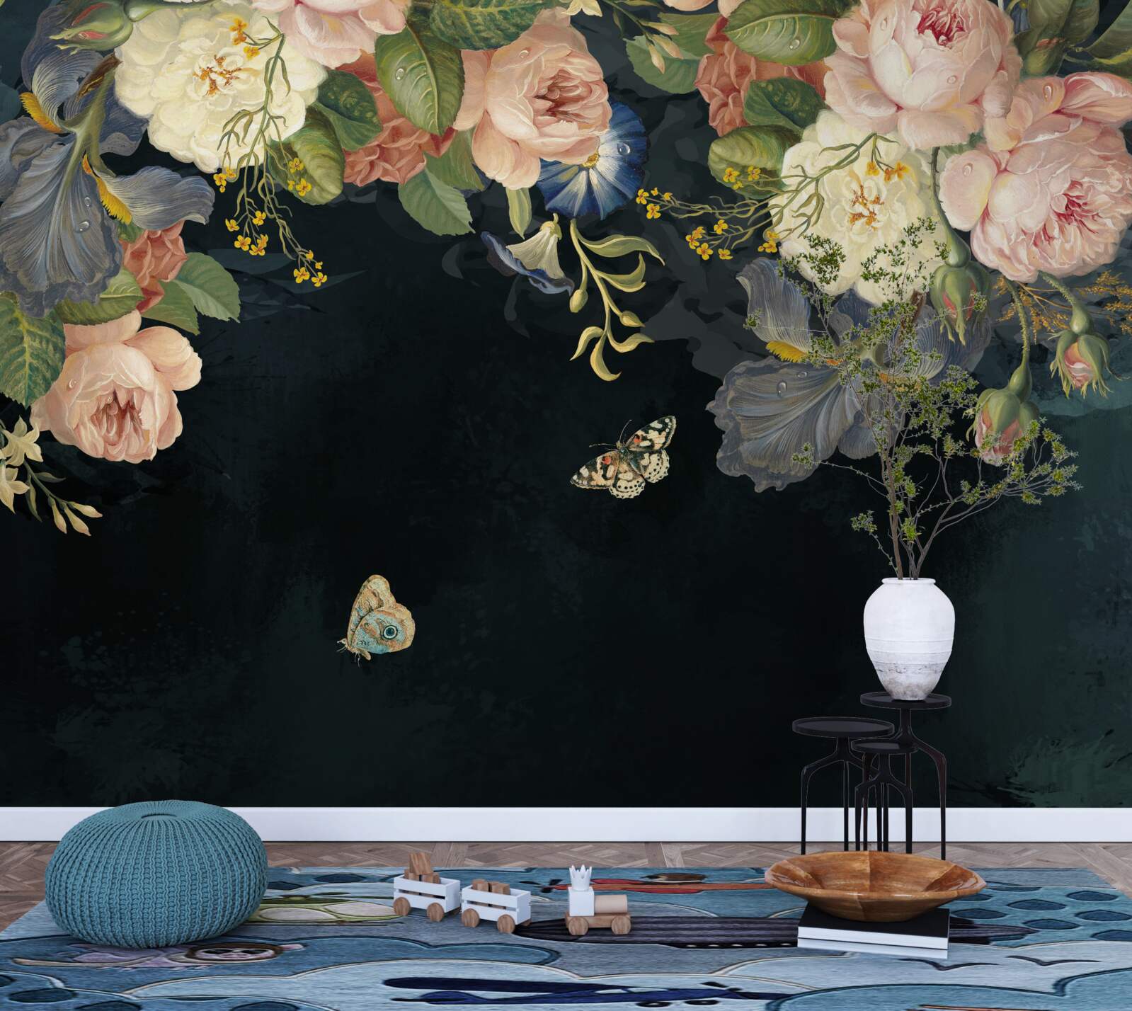 Fototapeta różne odcienie na ciemnym tle