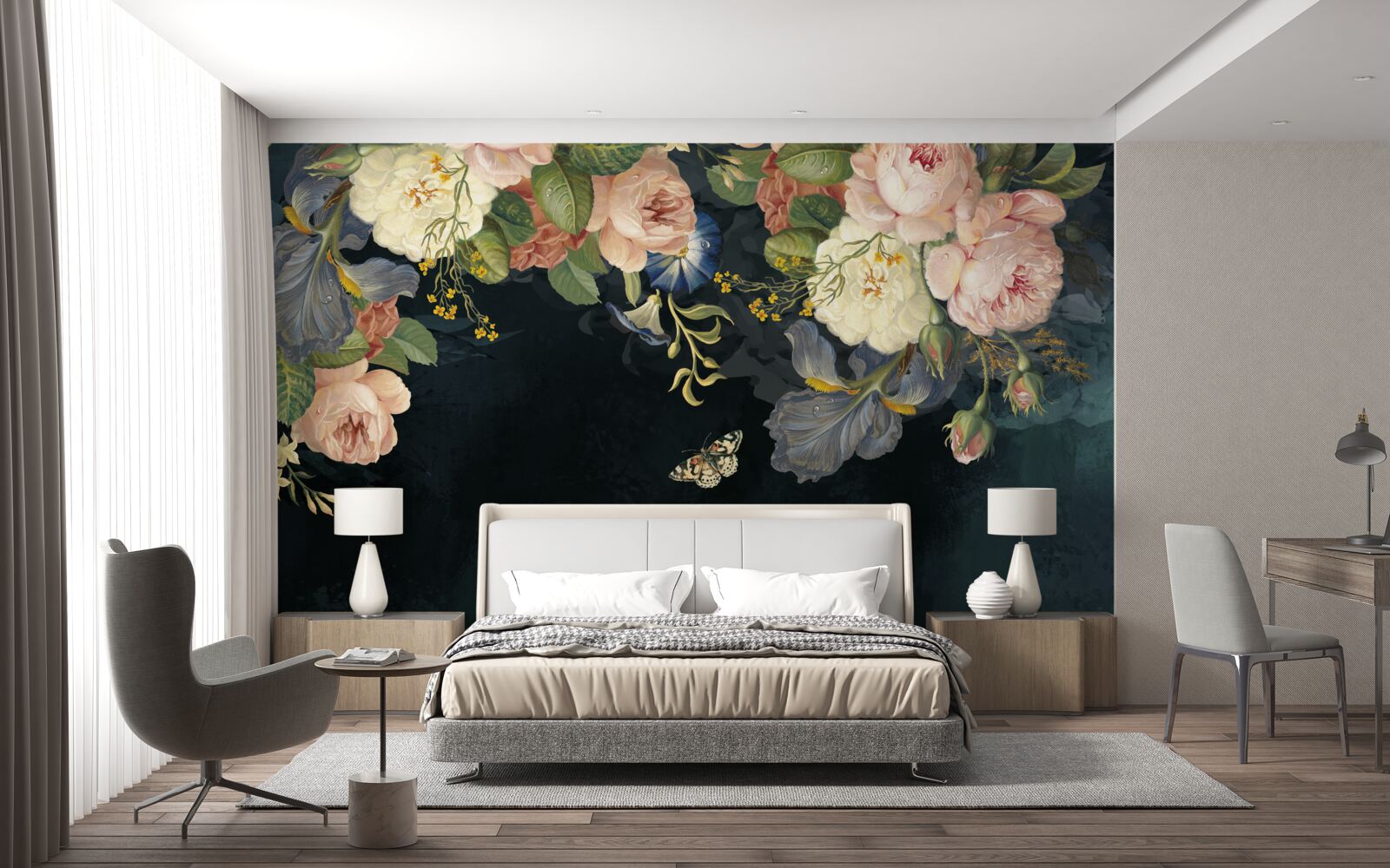 Fototapeta różne odcienie na ciemnym tle