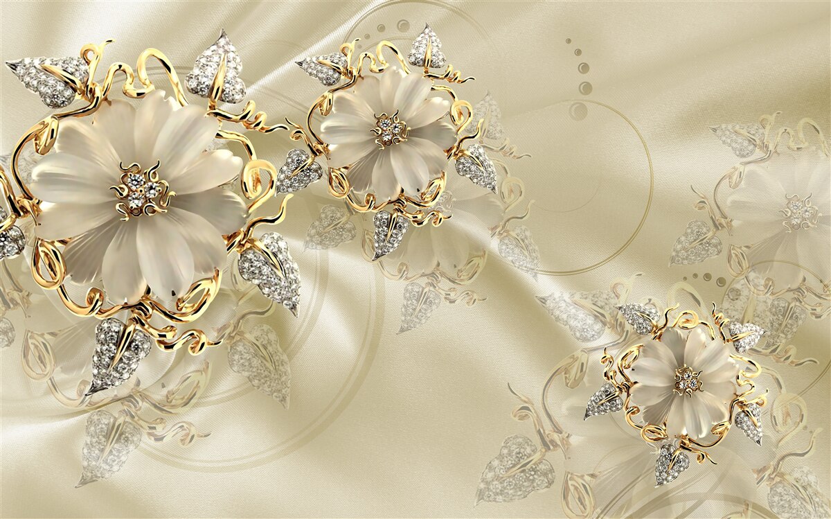 Fototapeta fascynująca broszka wykonana z metali szlachetnych