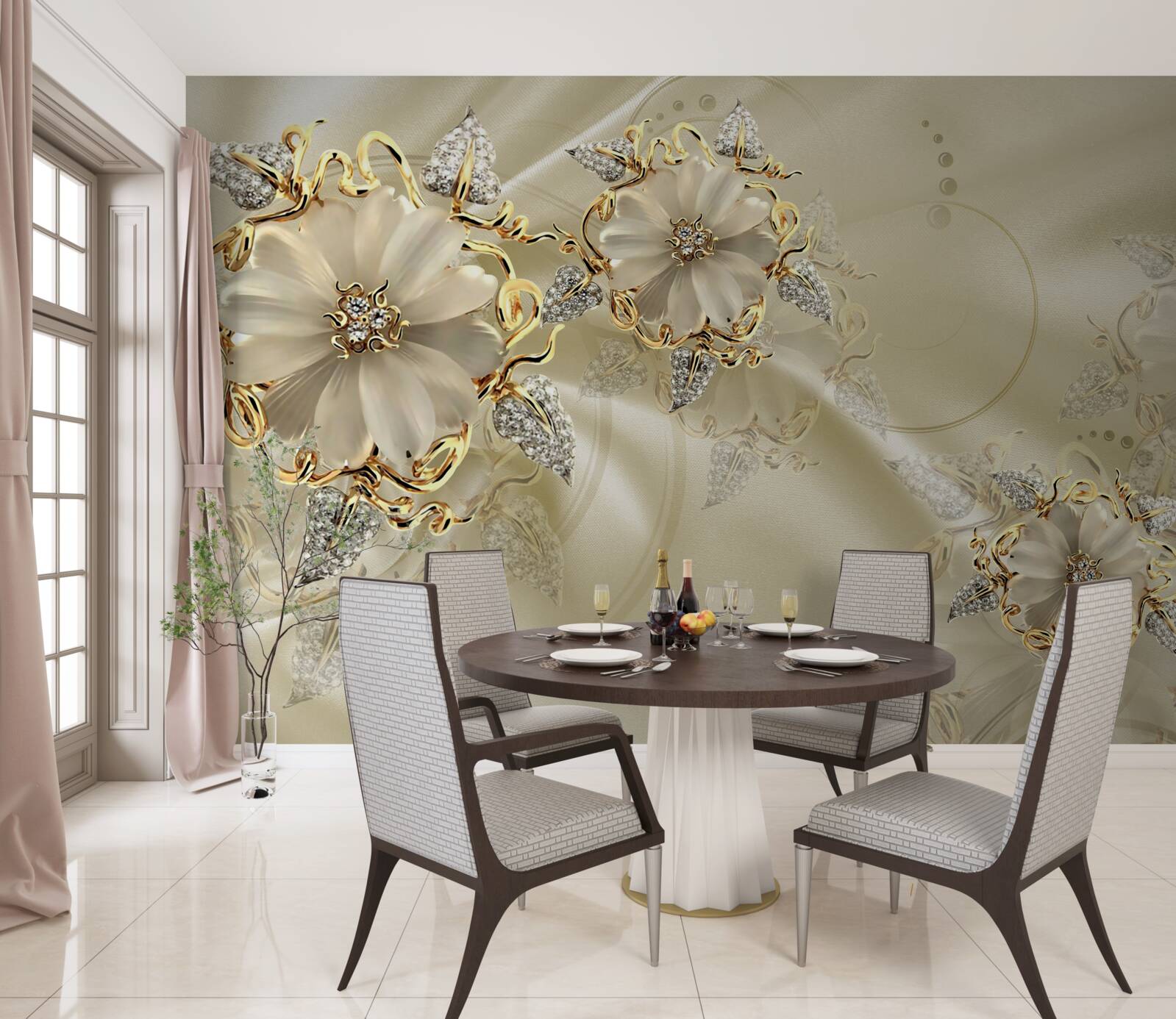 Fototapeta fascynująca broszka wykonana z metali szlachetnych