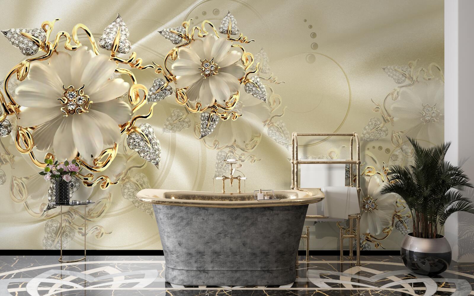 Fototapeta fascynująca broszka wykonana z metali szlachetnych