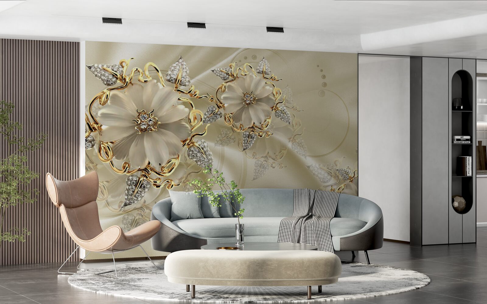 Fototapeta fascynująca broszka wykonana z metali szlachetnych