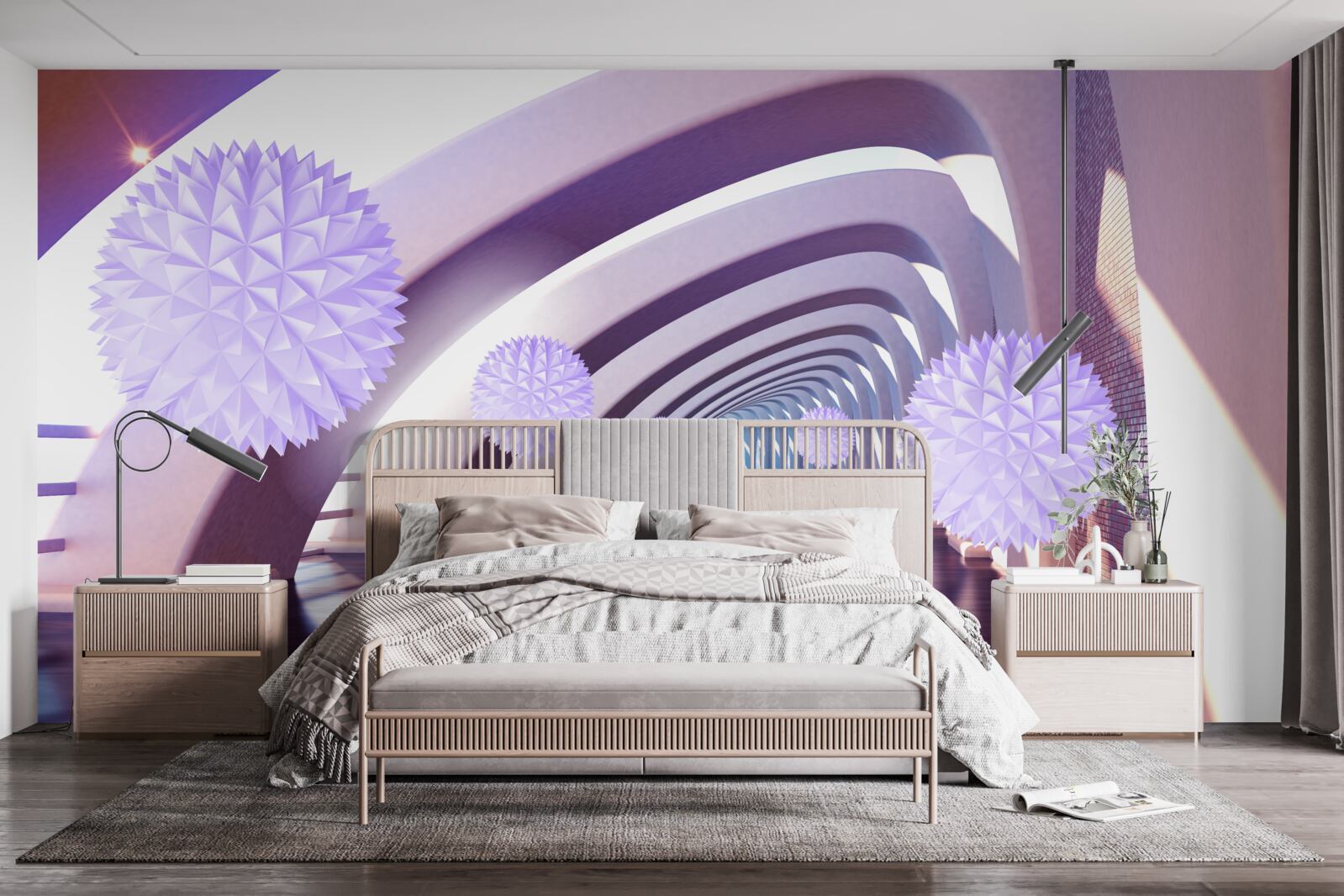 Fototapeta przejście utworzone z niejednoznacznych kul