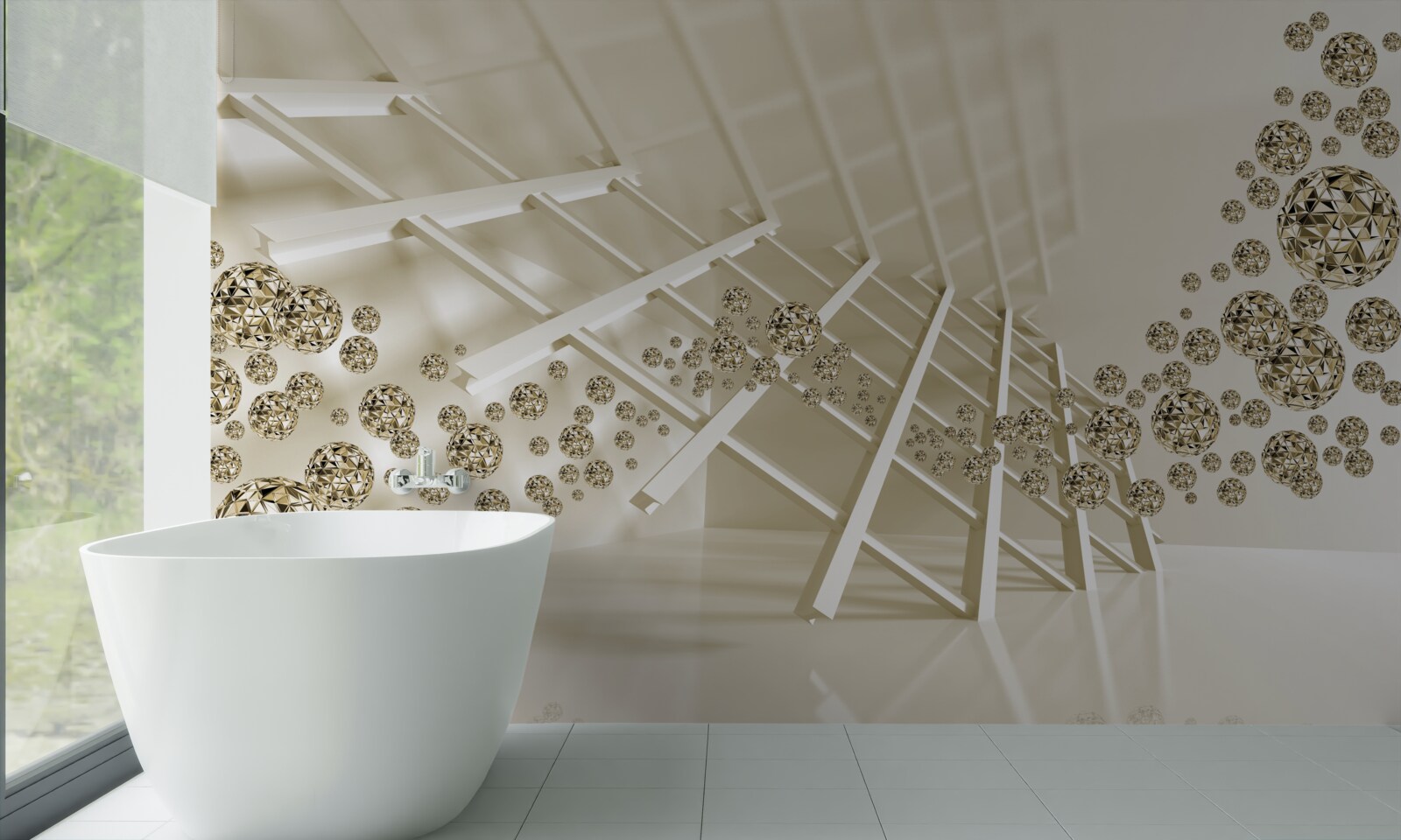 Fototapeta kule z genialnym odbiciem