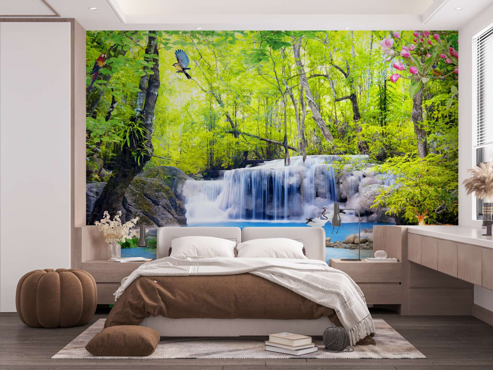 Fototapeta letni wodospad ma w sobie magię natury