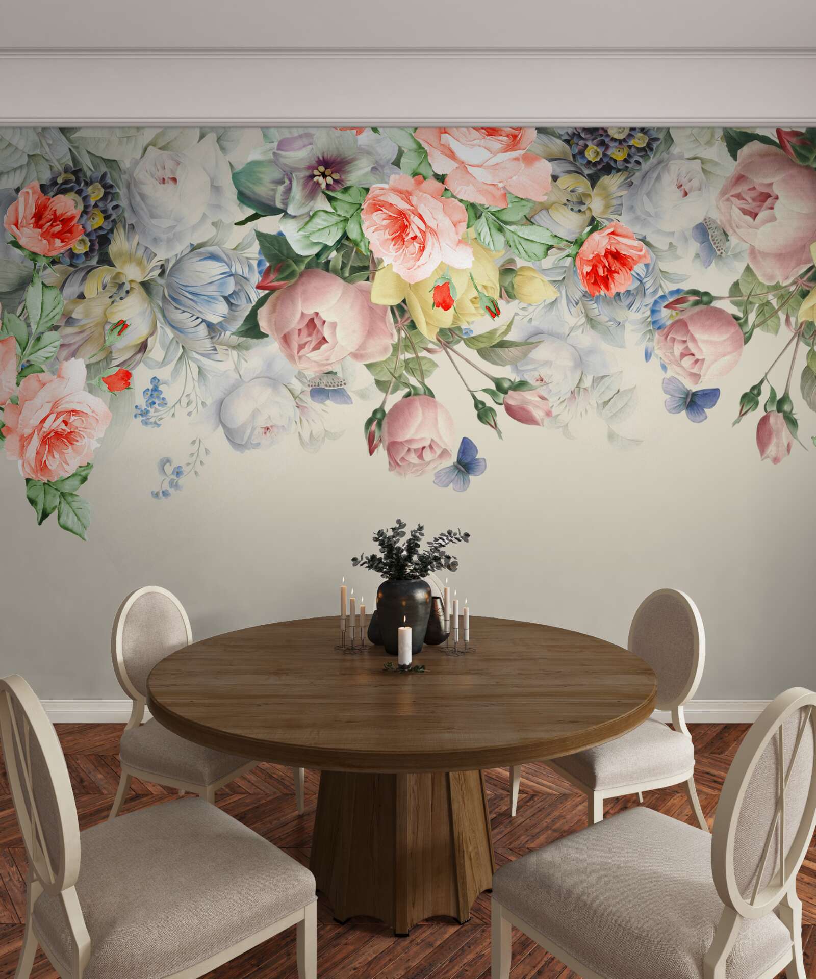 Fototapeta olśniewająca odmiana papieru kwiatowego