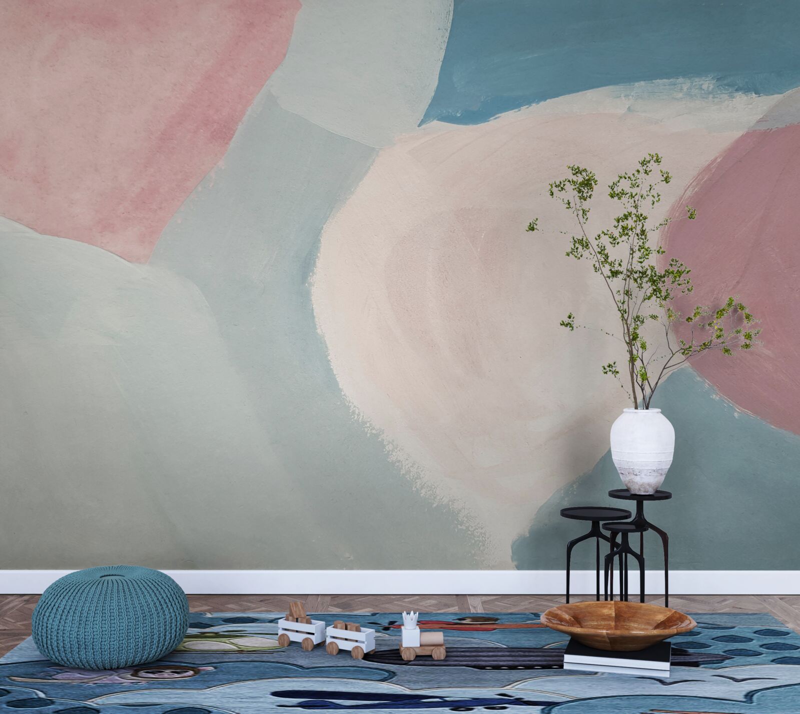 Fototapeta blade plamy koloru