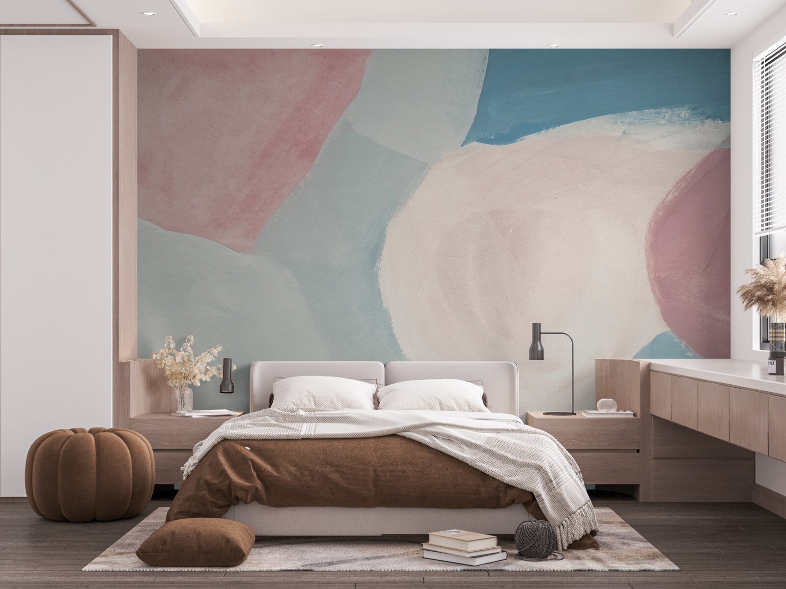 Fototapeta blade plamy koloru