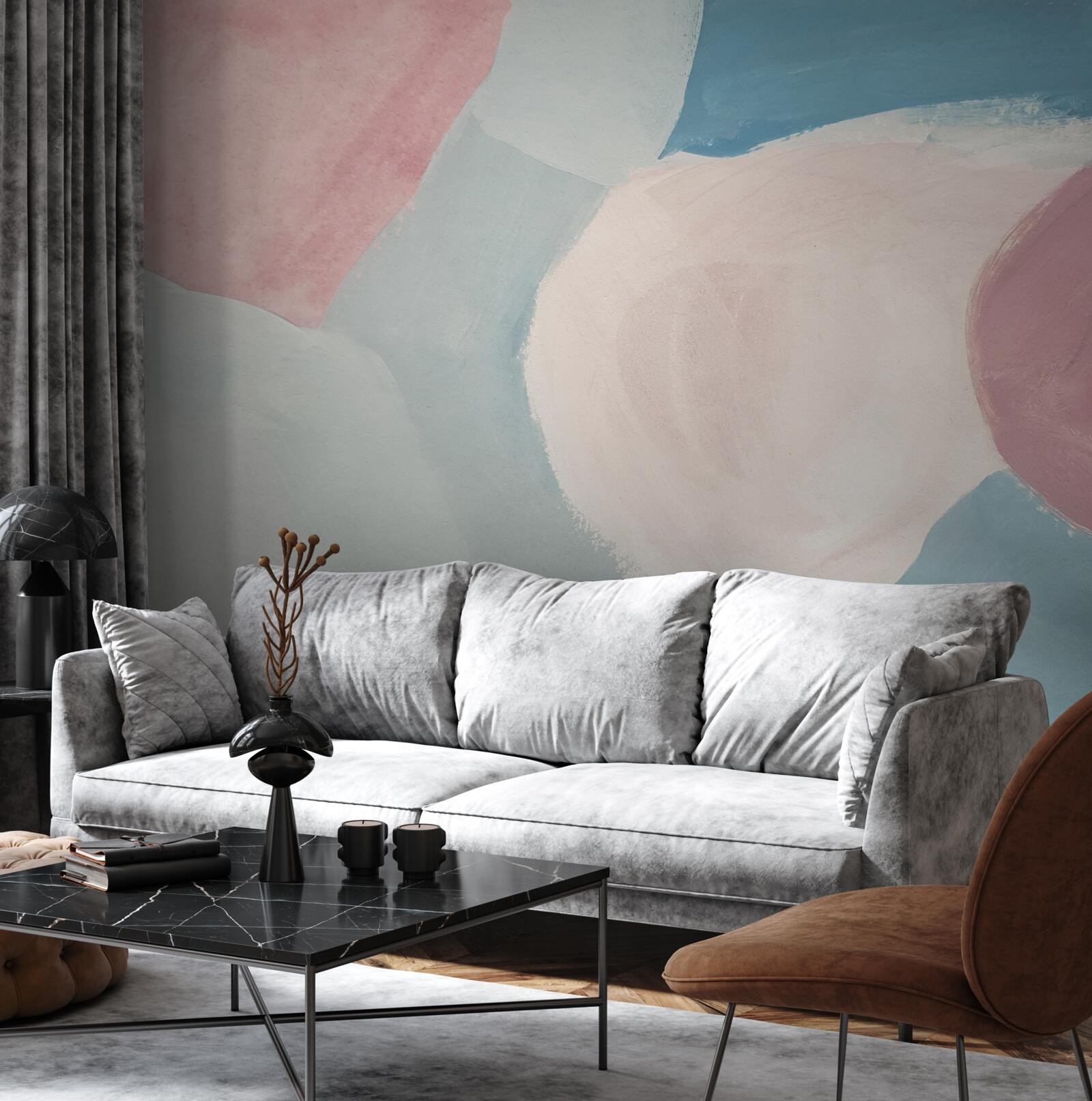 Fototapeta blade plamy koloru