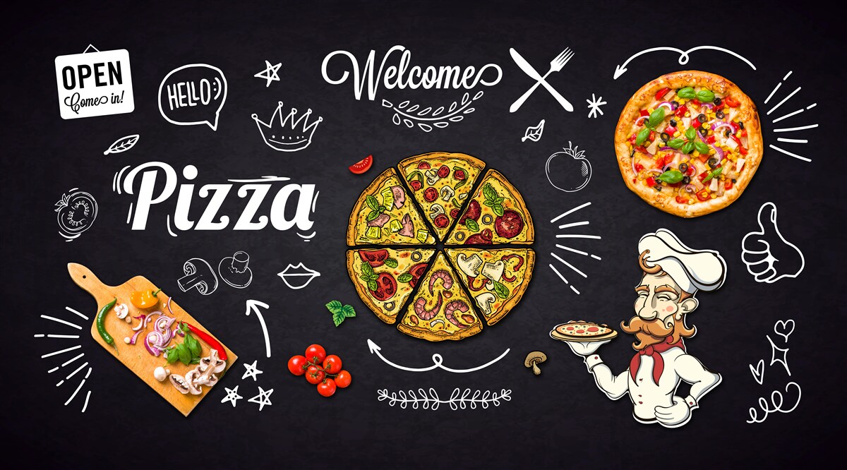 Fototapeta gotuj z pizzą