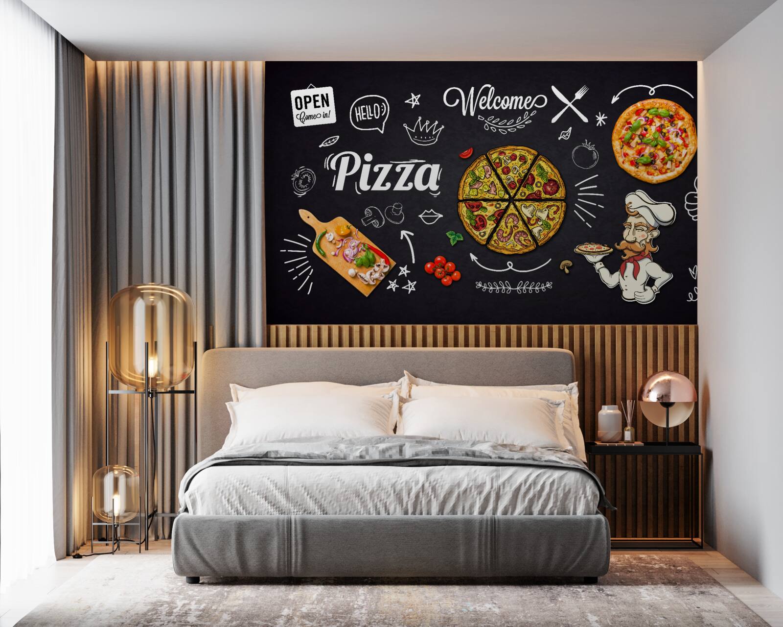 Fototapeta gotuj z pizzą