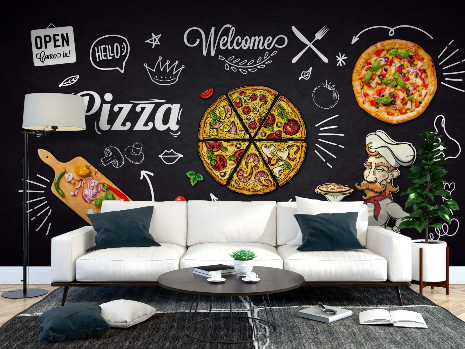 Fototapeta gotuj z pizzą