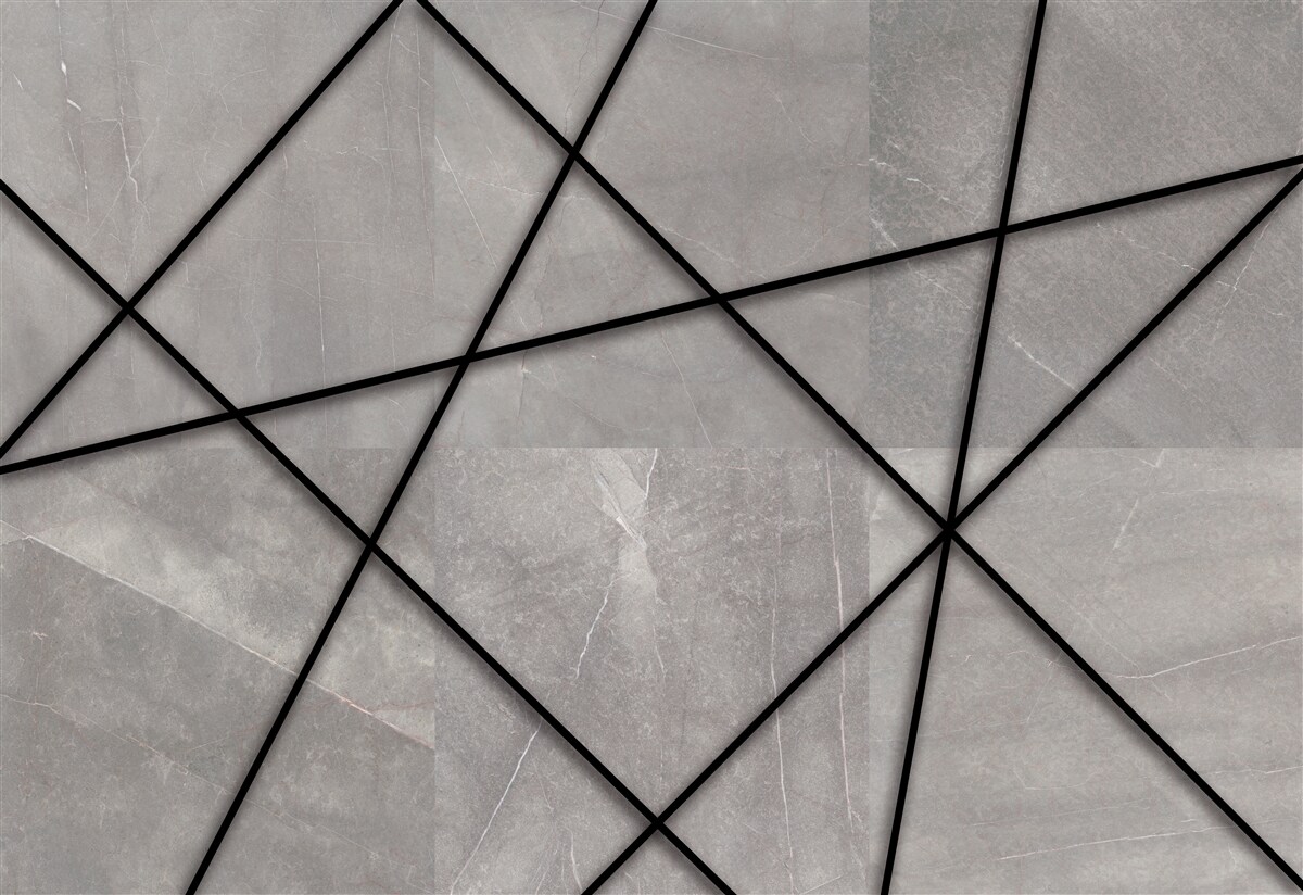 Fototapeta czarne kontury na szarym tle