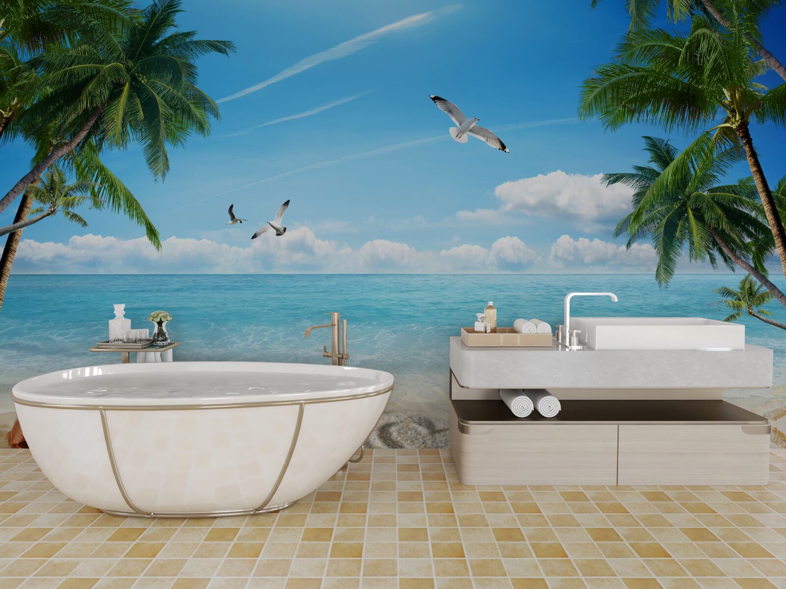 Fototapeta ocean i piaszczysta plaża