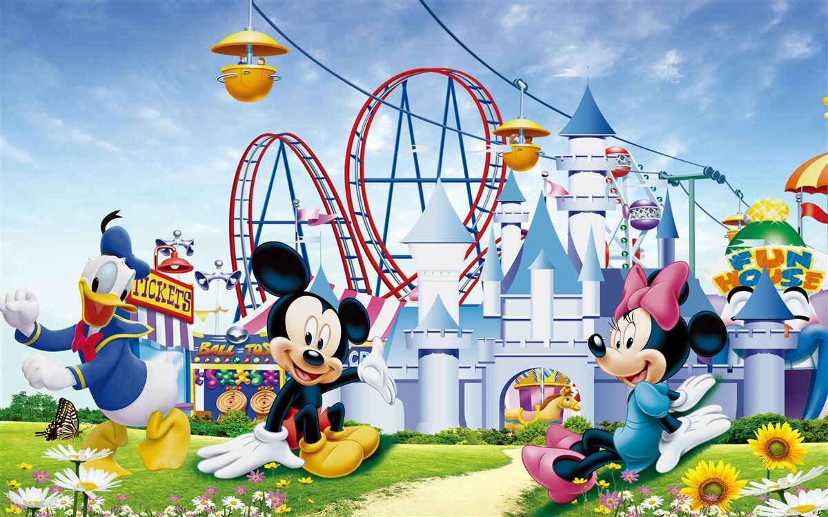 Fototapeta główni bohaterowie disneya