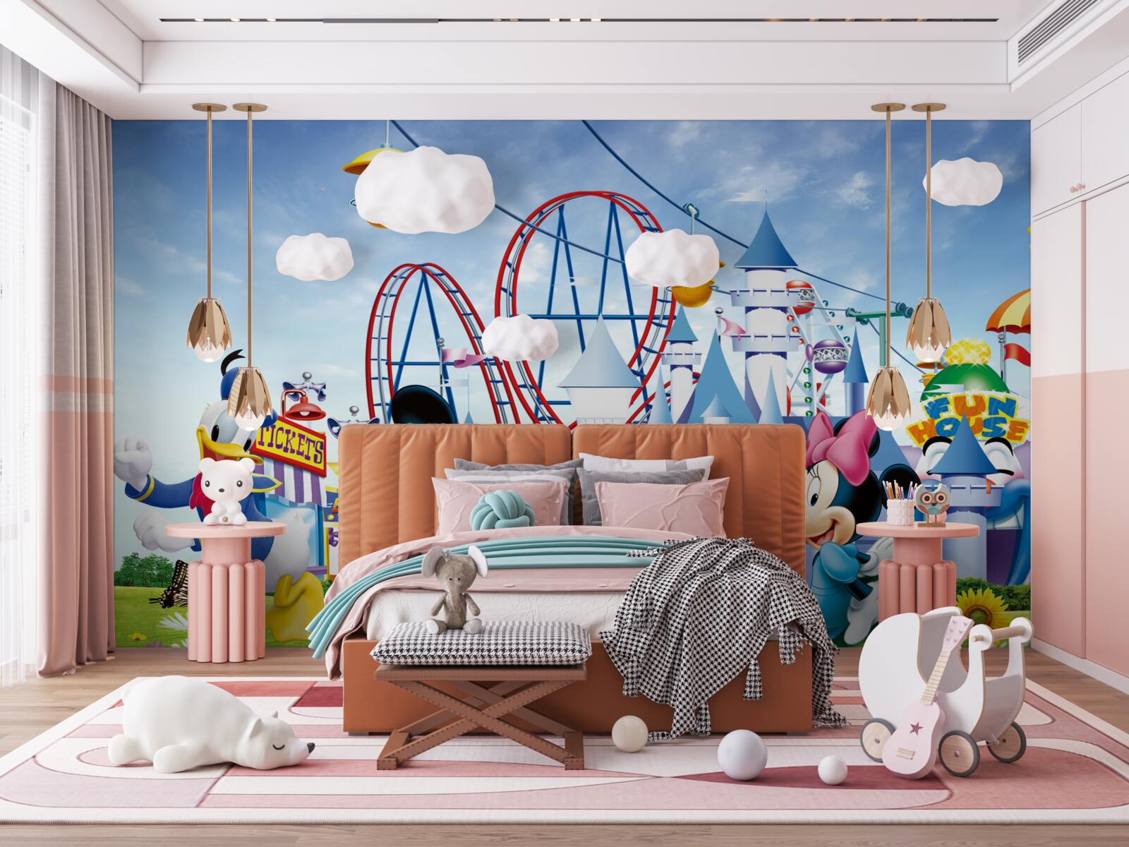 Fototapeta główni bohaterowie disneya