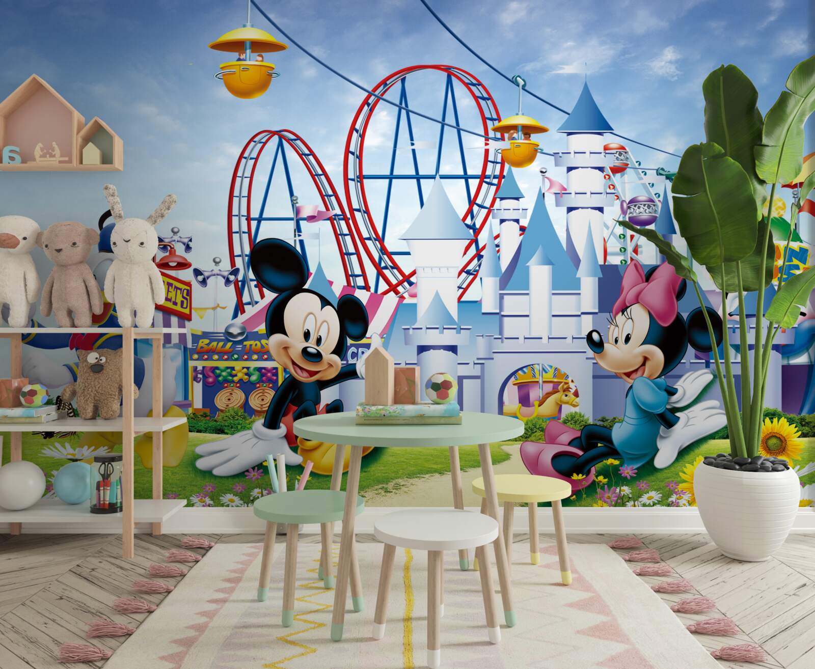 Fototapeta główni bohaterowie disneya