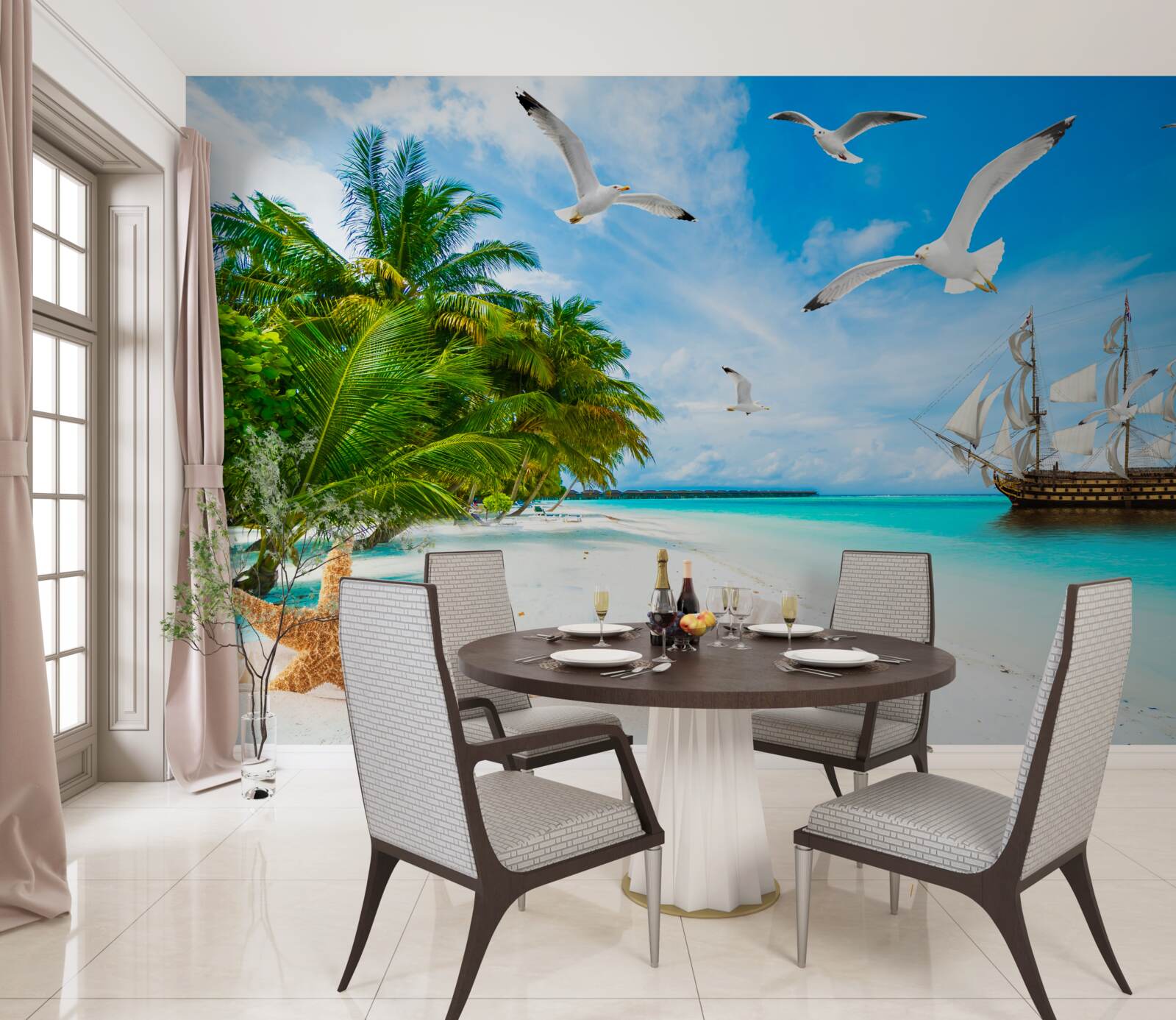 Fototapeta zacumuj na bezludnej wyspie