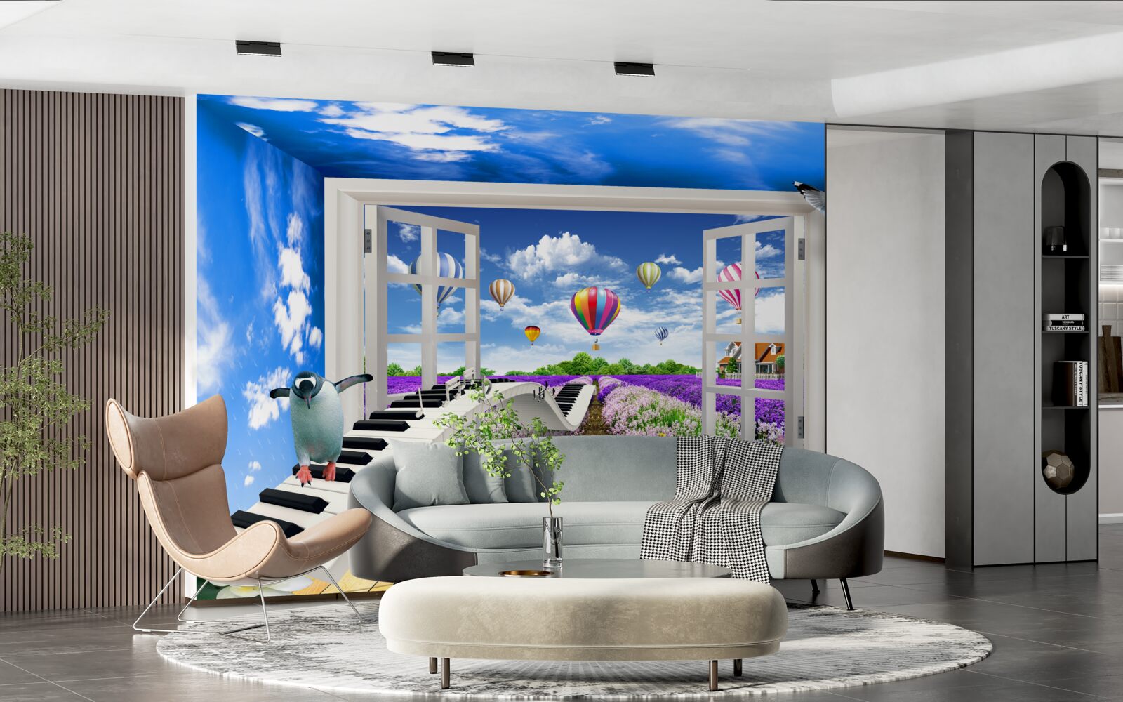 Fototapeta jasne okno muzykalności