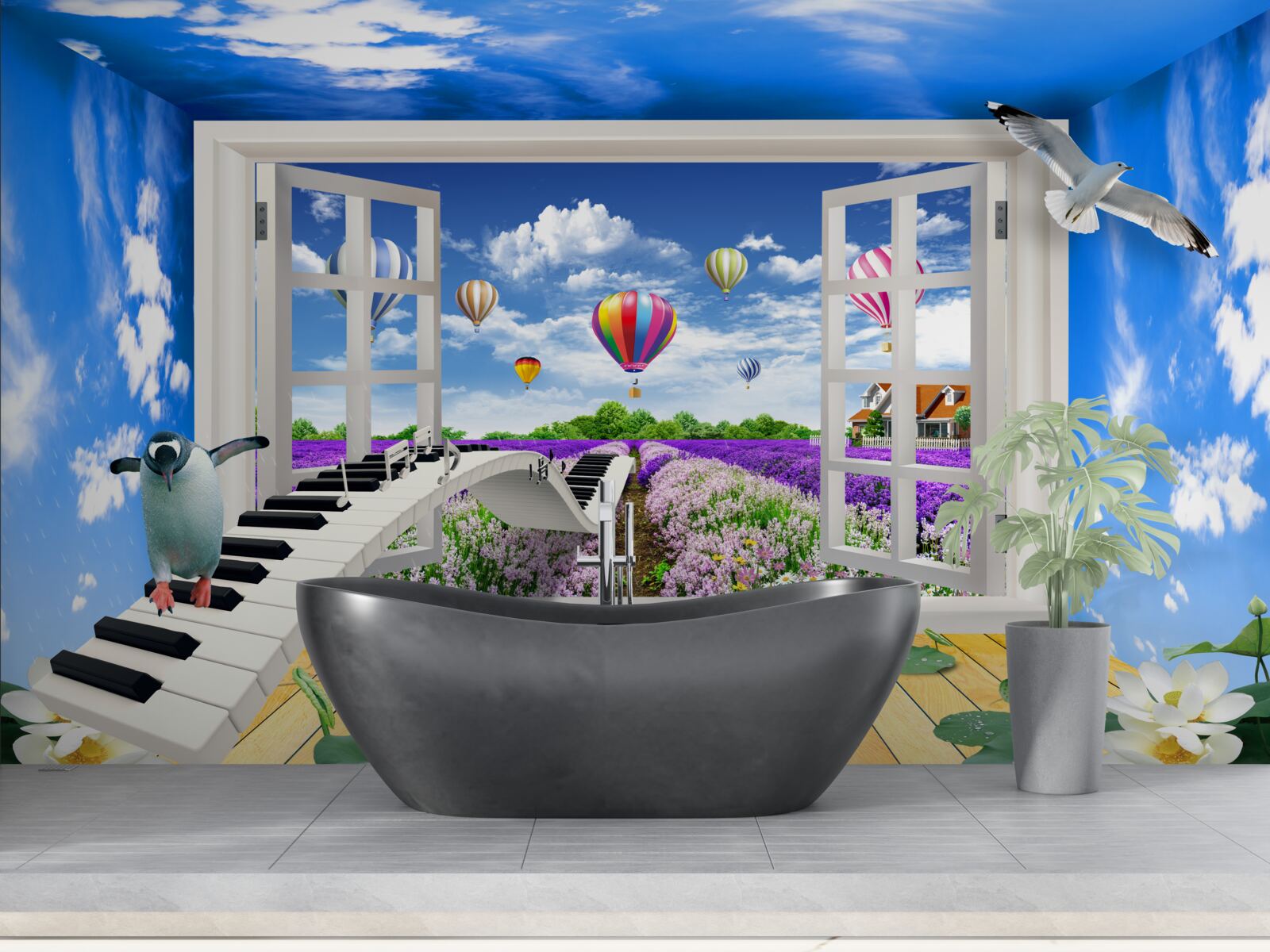 Fototapeta jasne okno muzykalności