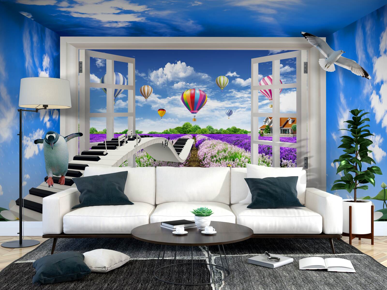 Fototapeta jasne okno muzykalności