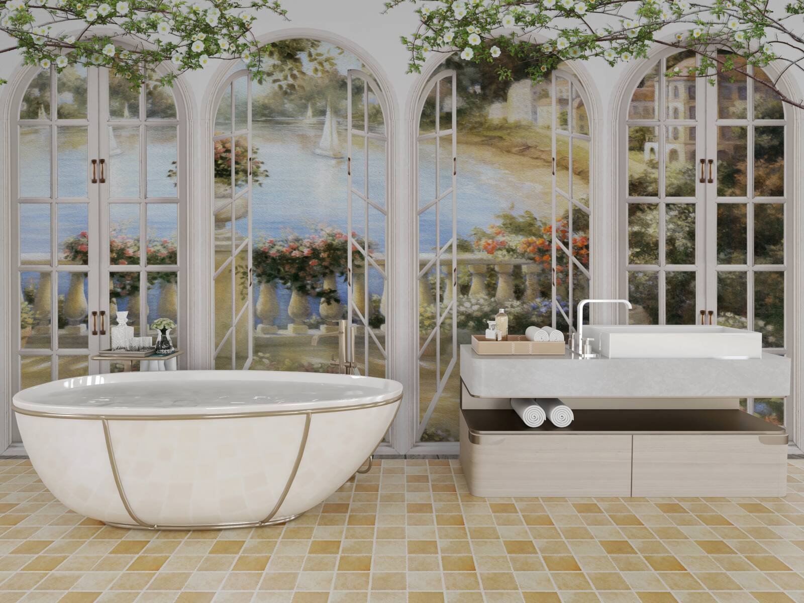 Fototapeta widok z okien na zatokę