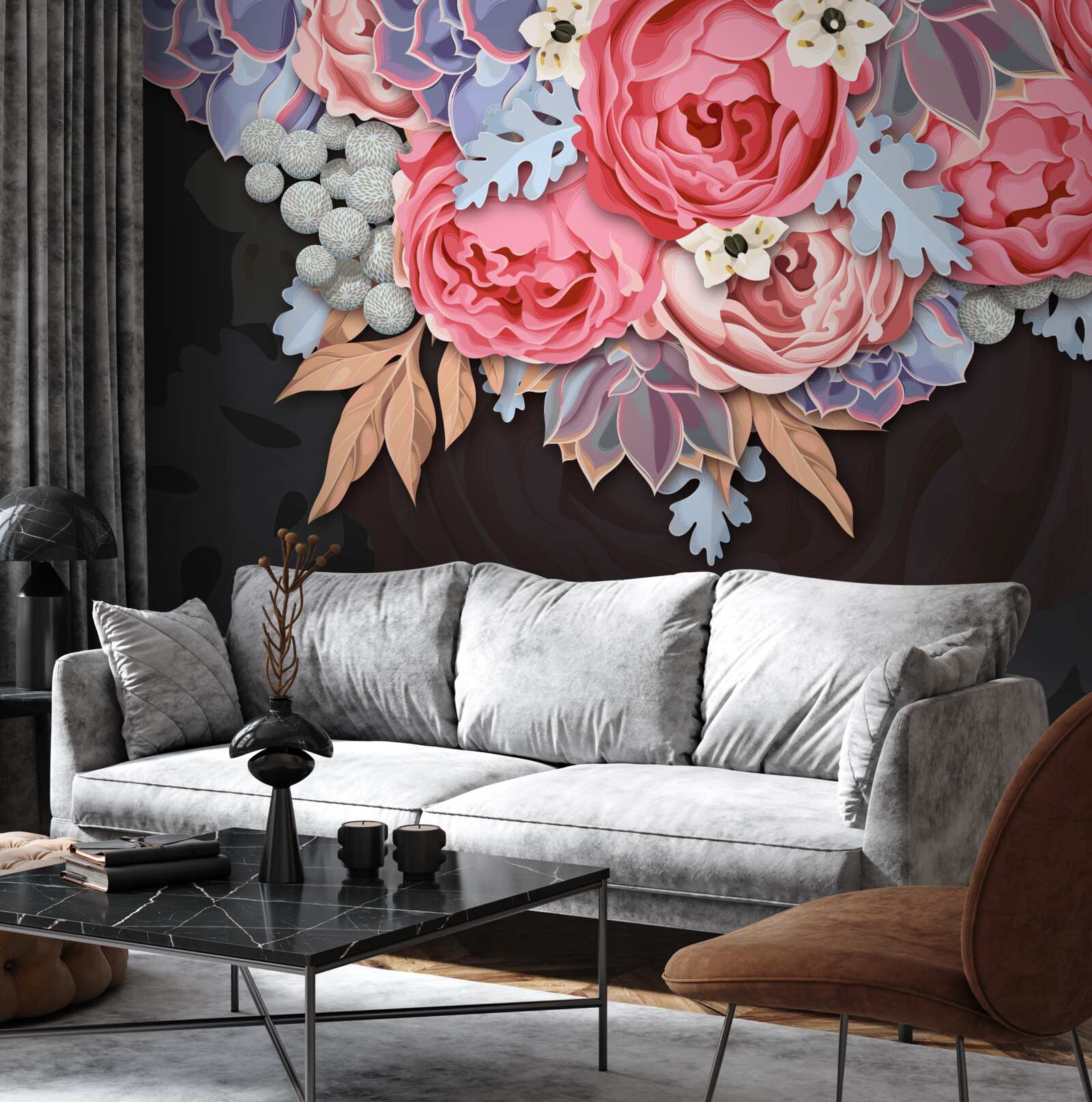 Fototapeta skład różnych kwiatów