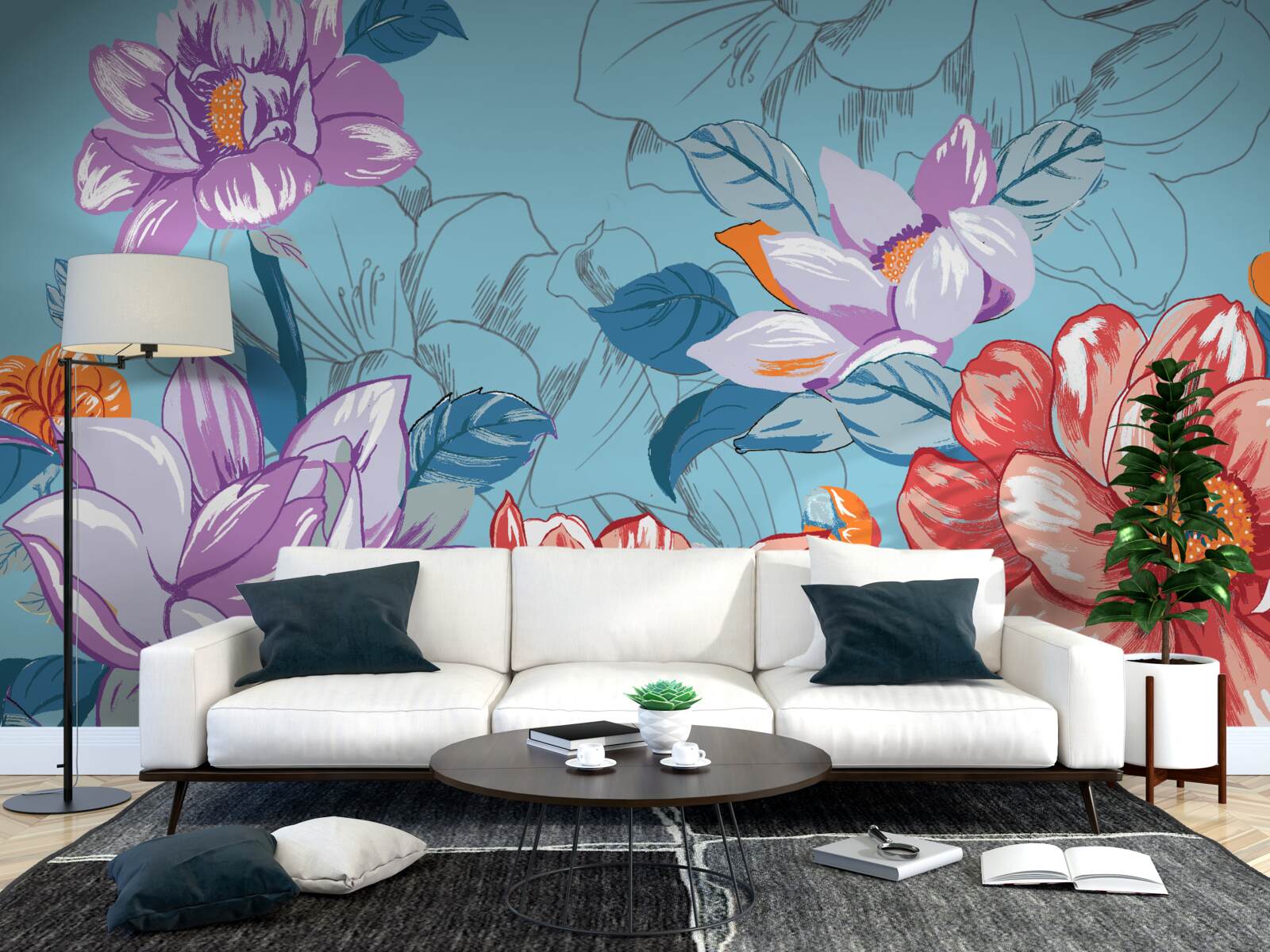 Fototapeta kwiaty z bliska zachwycają swoim pięknem