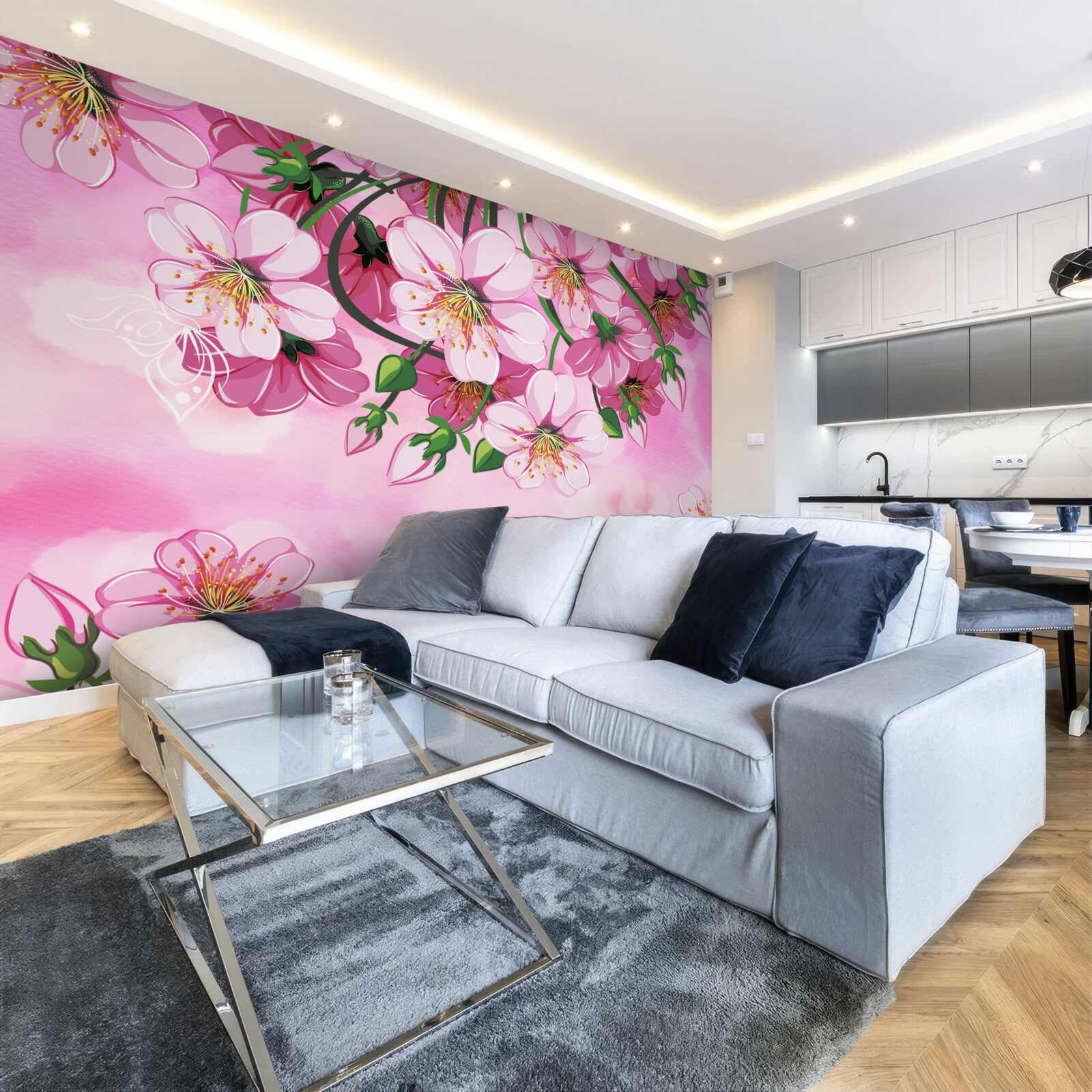 Fototapeta kwiaty wiśni japońskiej