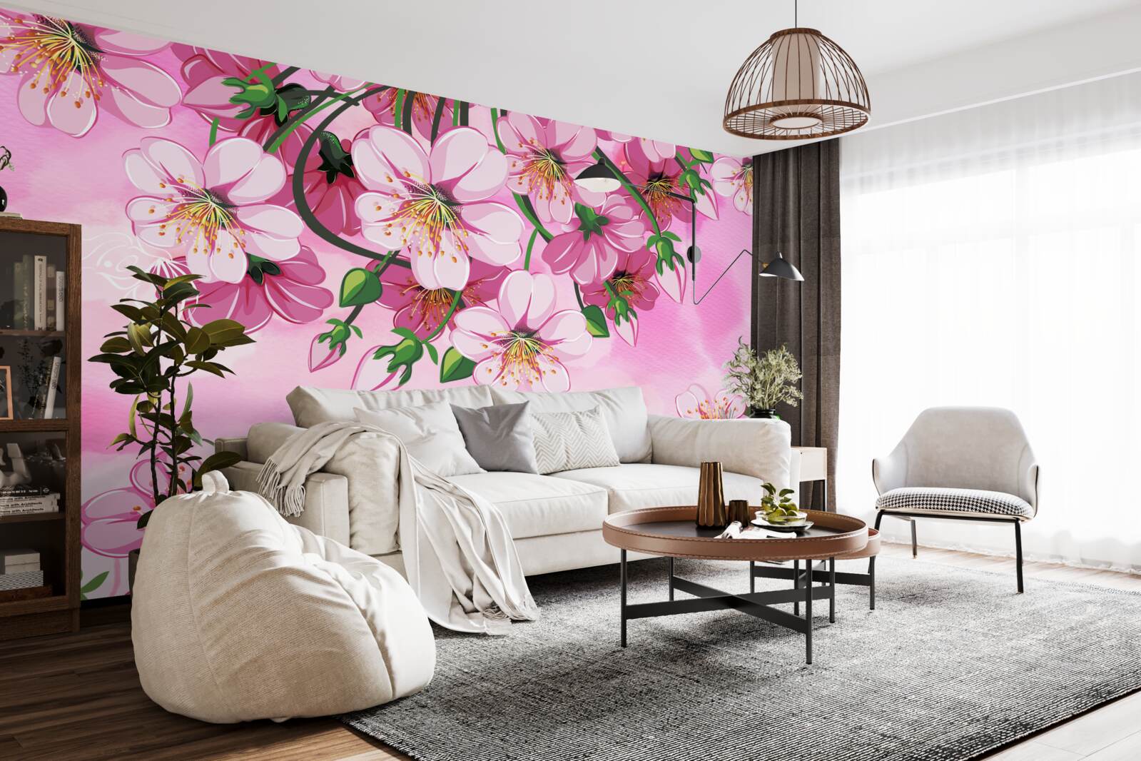 Fototapeta kwiaty wiśni japońskiej