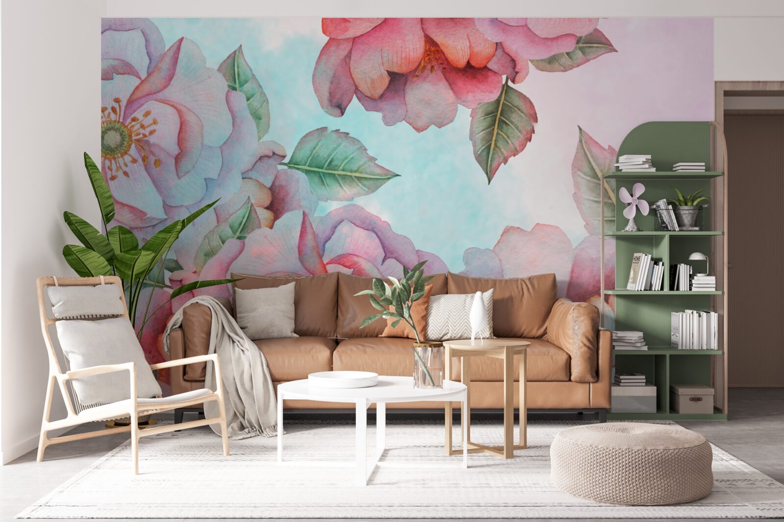 Fototapeta akwarela kwiatowa