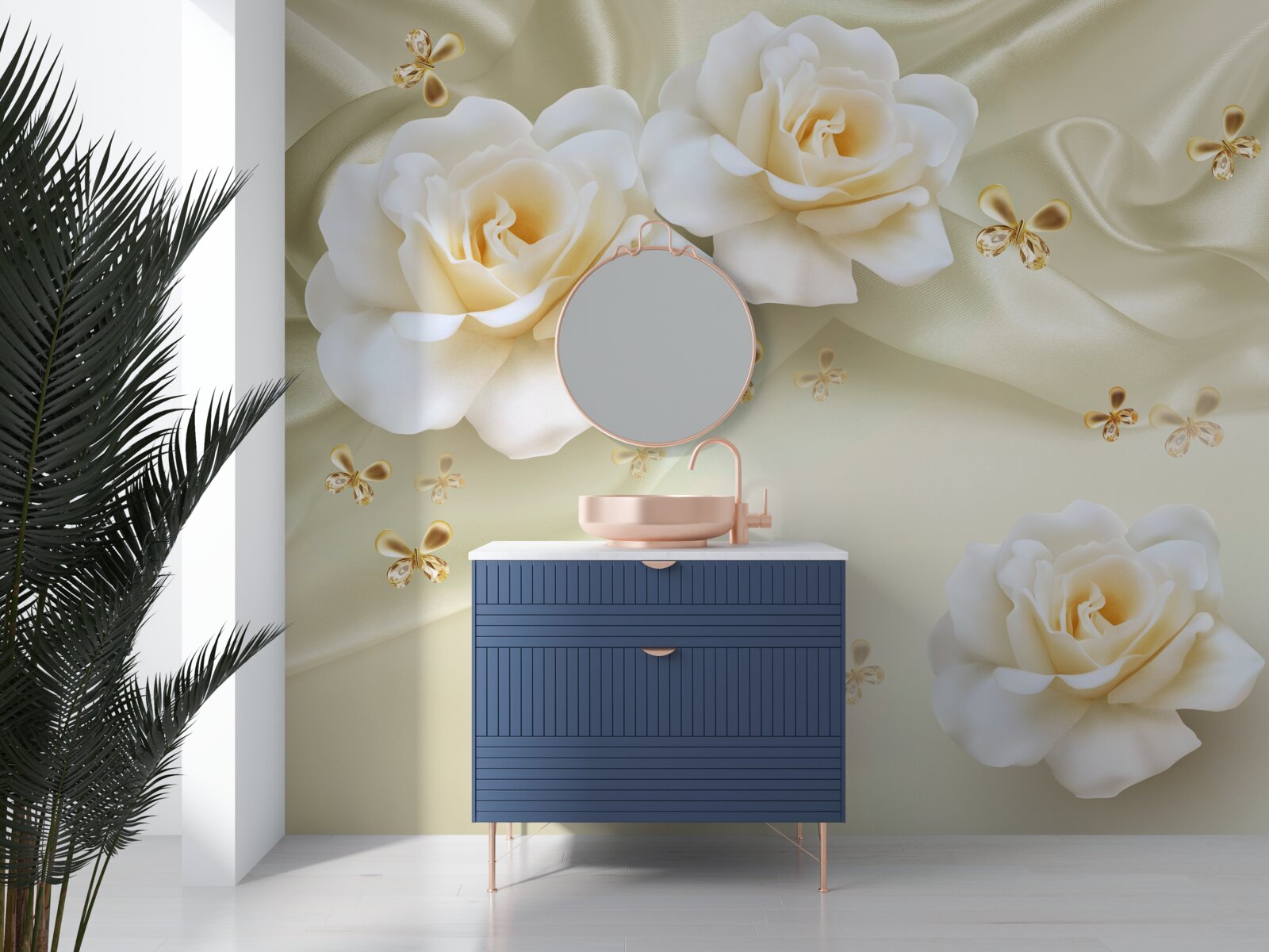 Fototapeta jedwabne róże ciepła