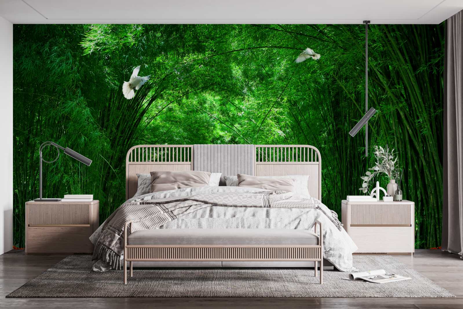 Fototapeta Ścieżka przez tunel utworzony przez korony drzew