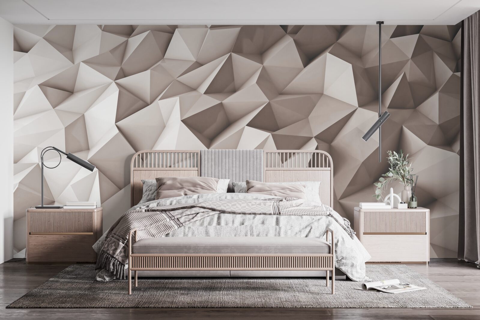 Fototapeta modelowanie 3d abstrakcyjnych kształtów