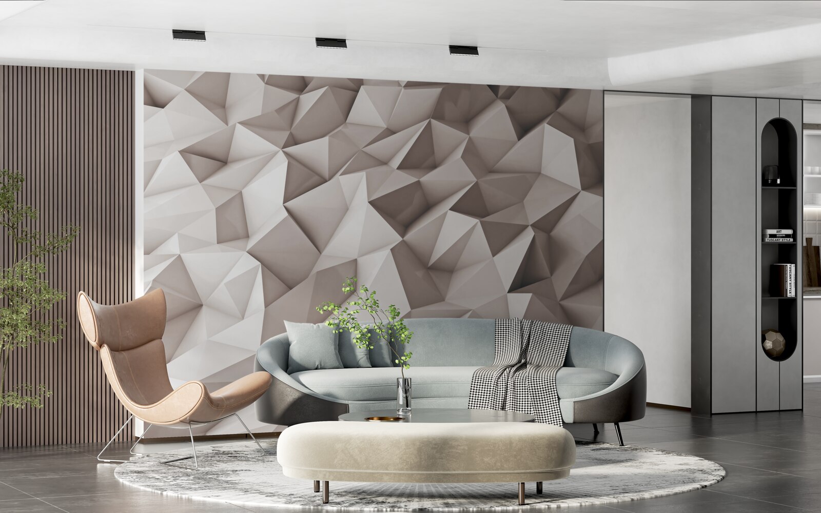 Fototapeta modelowanie 3d abstrakcyjnych kształtów