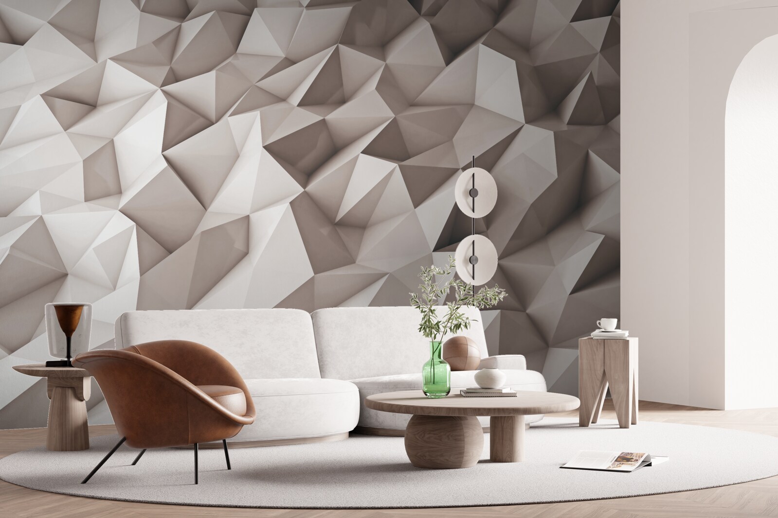 Fototapeta modelowanie 3d abstrakcyjnych kształtów