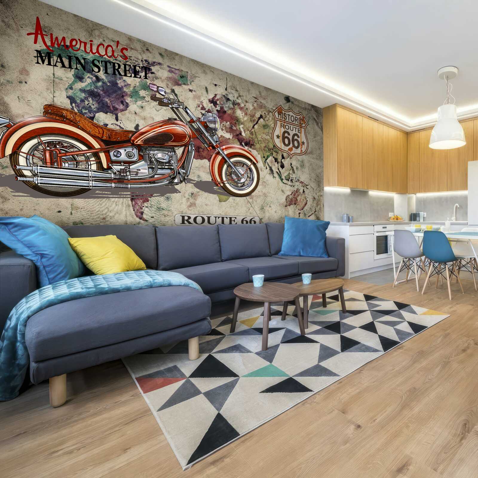 Fototapeta elegancki motocykl z ameryki