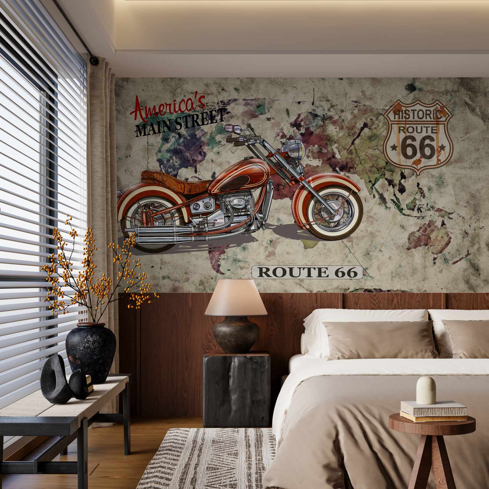 Fototapeta elegancki motocykl z ameryki