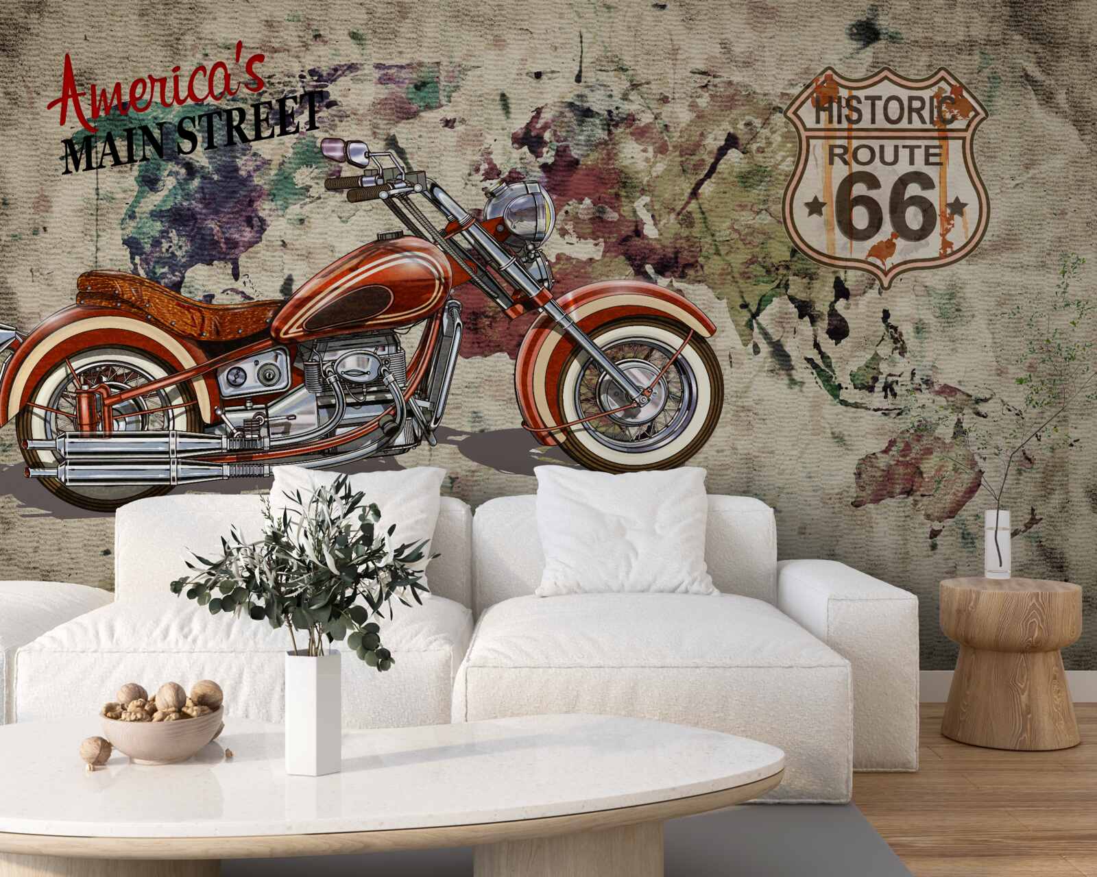 Fototapeta elegancki motocykl z ameryki