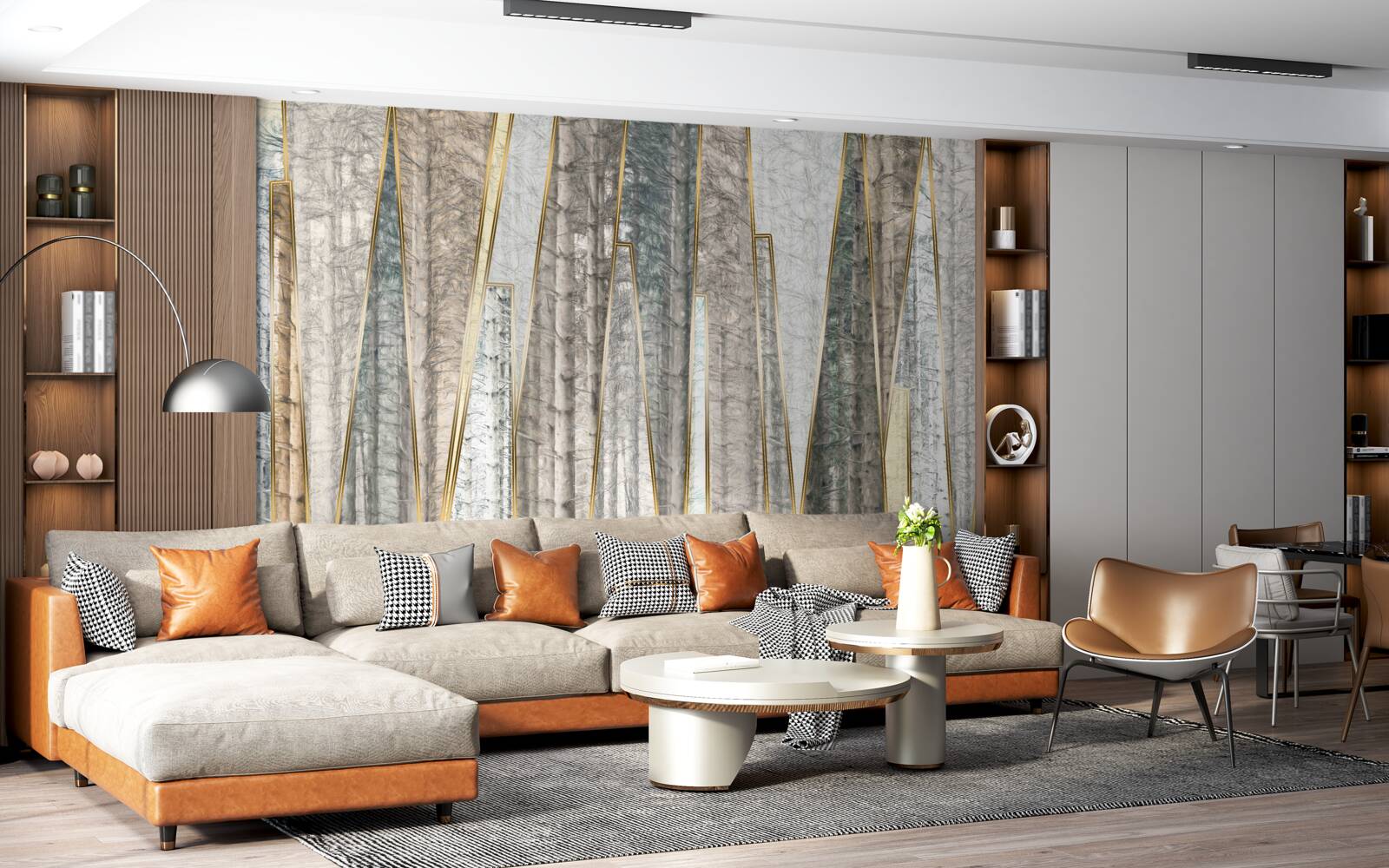 Fototapeta abstrakcyjne obrazy sosen