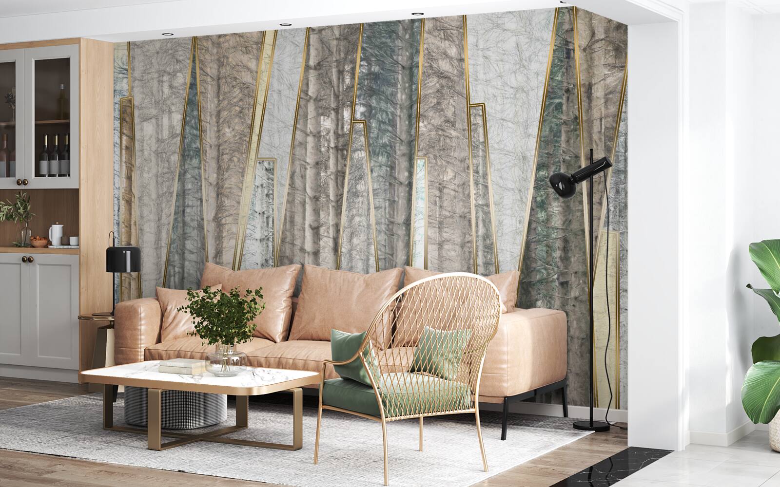 Fototapeta abstrakcyjne obrazy sosen