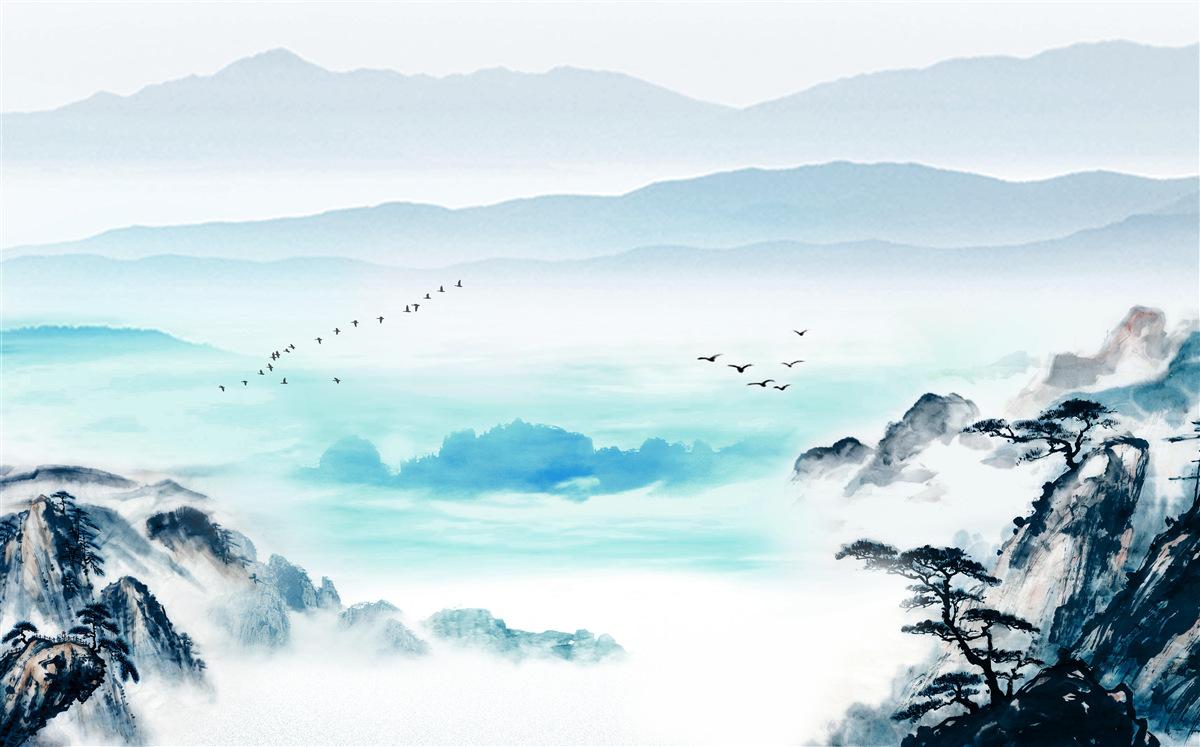 Fototapeta mgła nad wodą jeziora