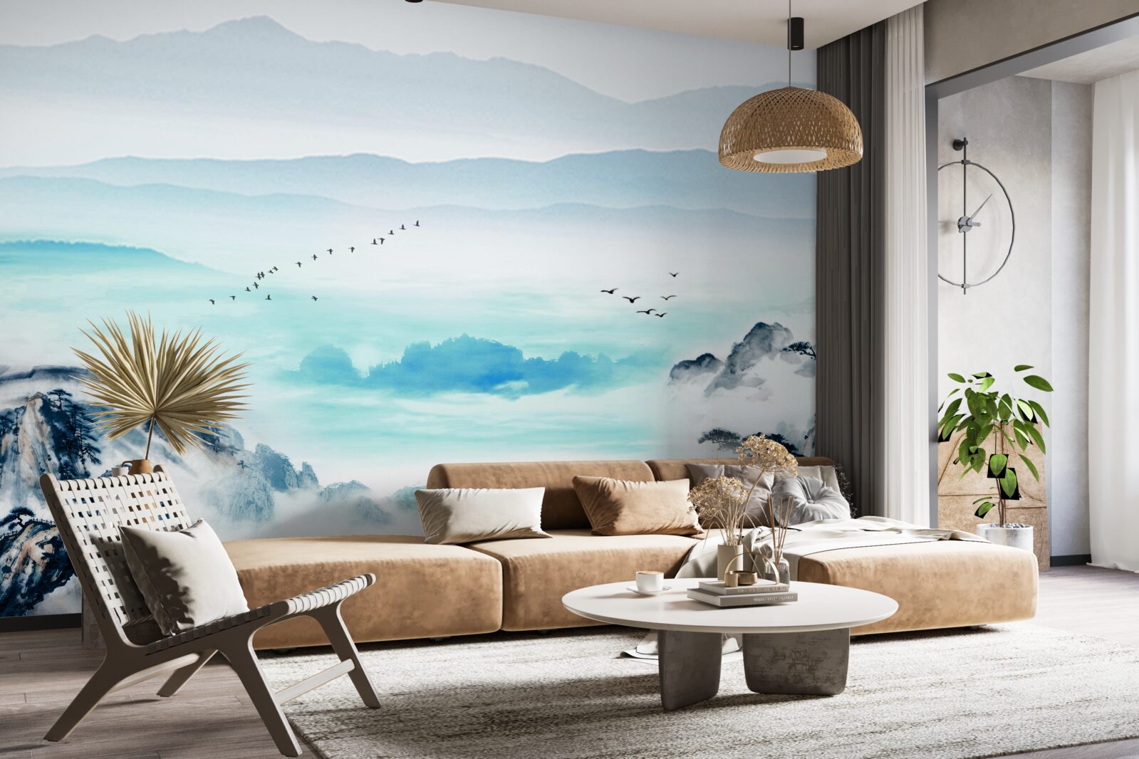 Fototapeta mgła nad wodą jeziora