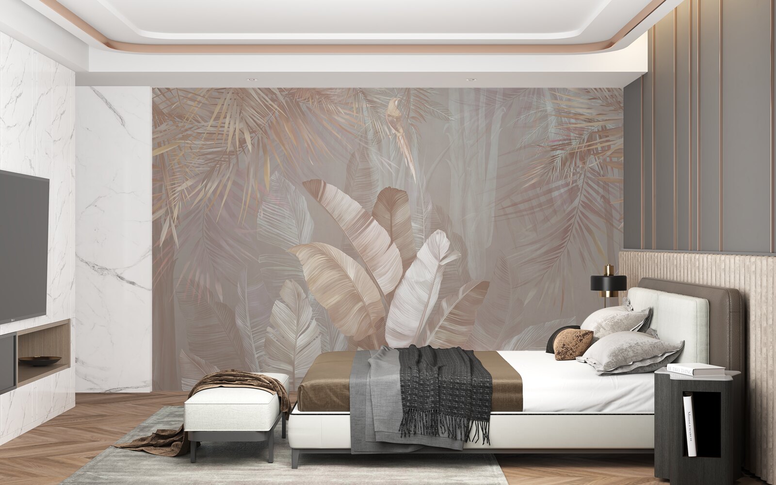 Fototapeta bukiet wielokolorowych piór