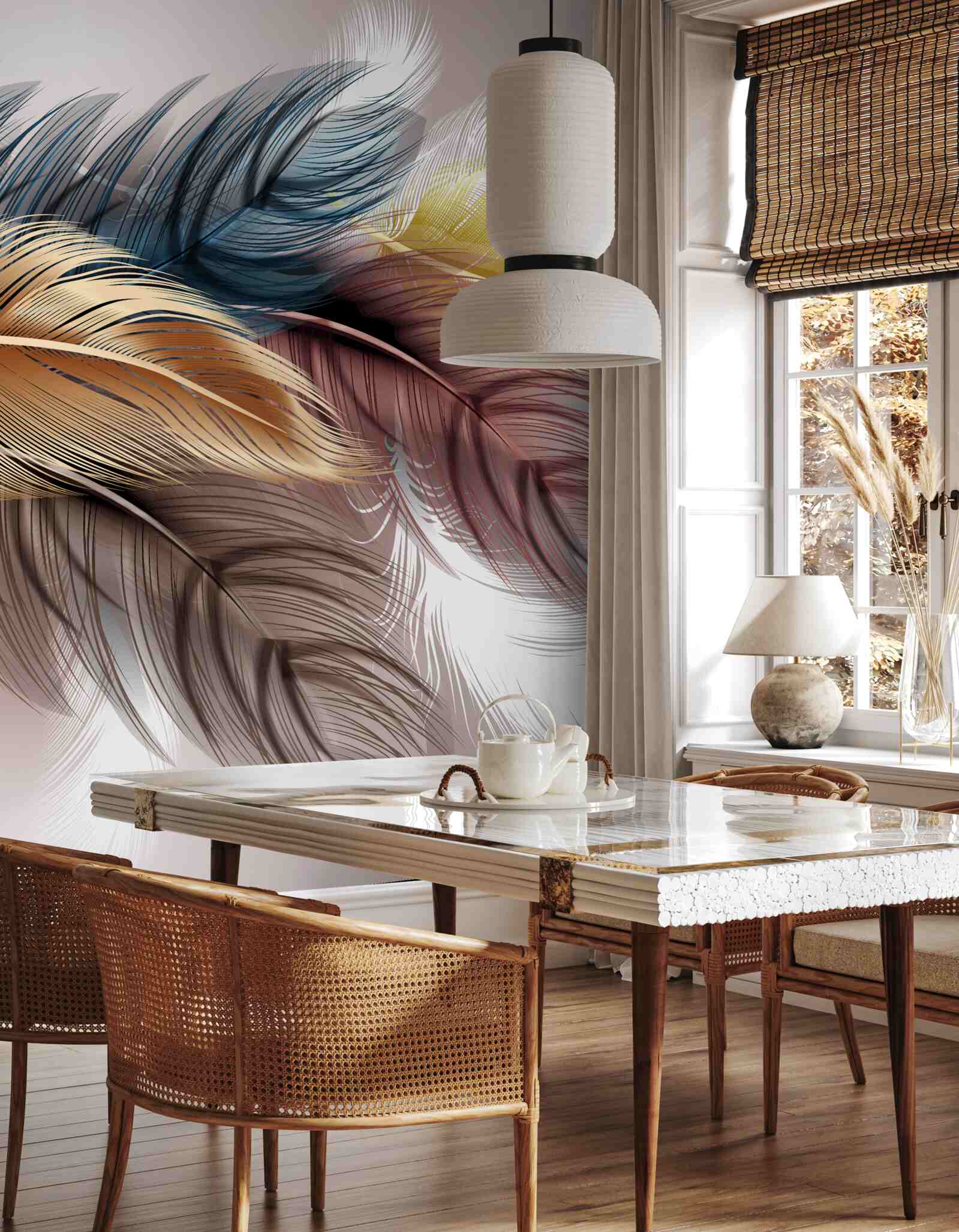 Fototapeta jasne upierzenie ptaków