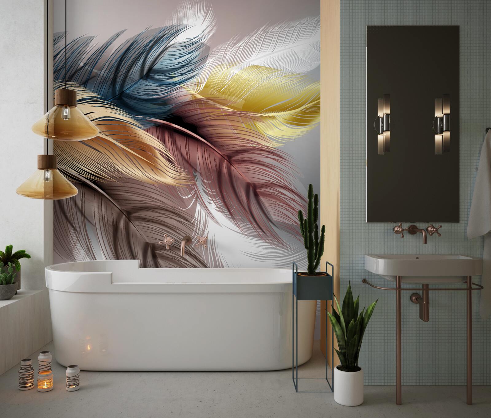 Fototapeta jasne upierzenie ptaków