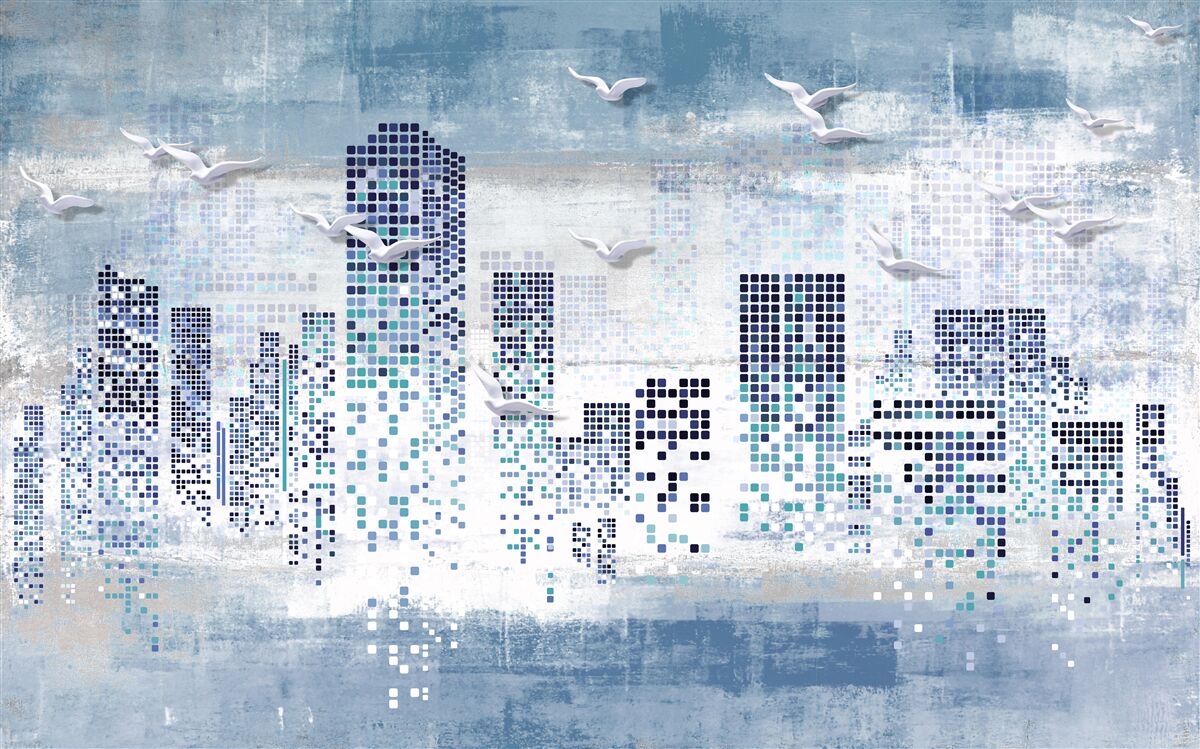 Fototapeta pikselowy nowy jork