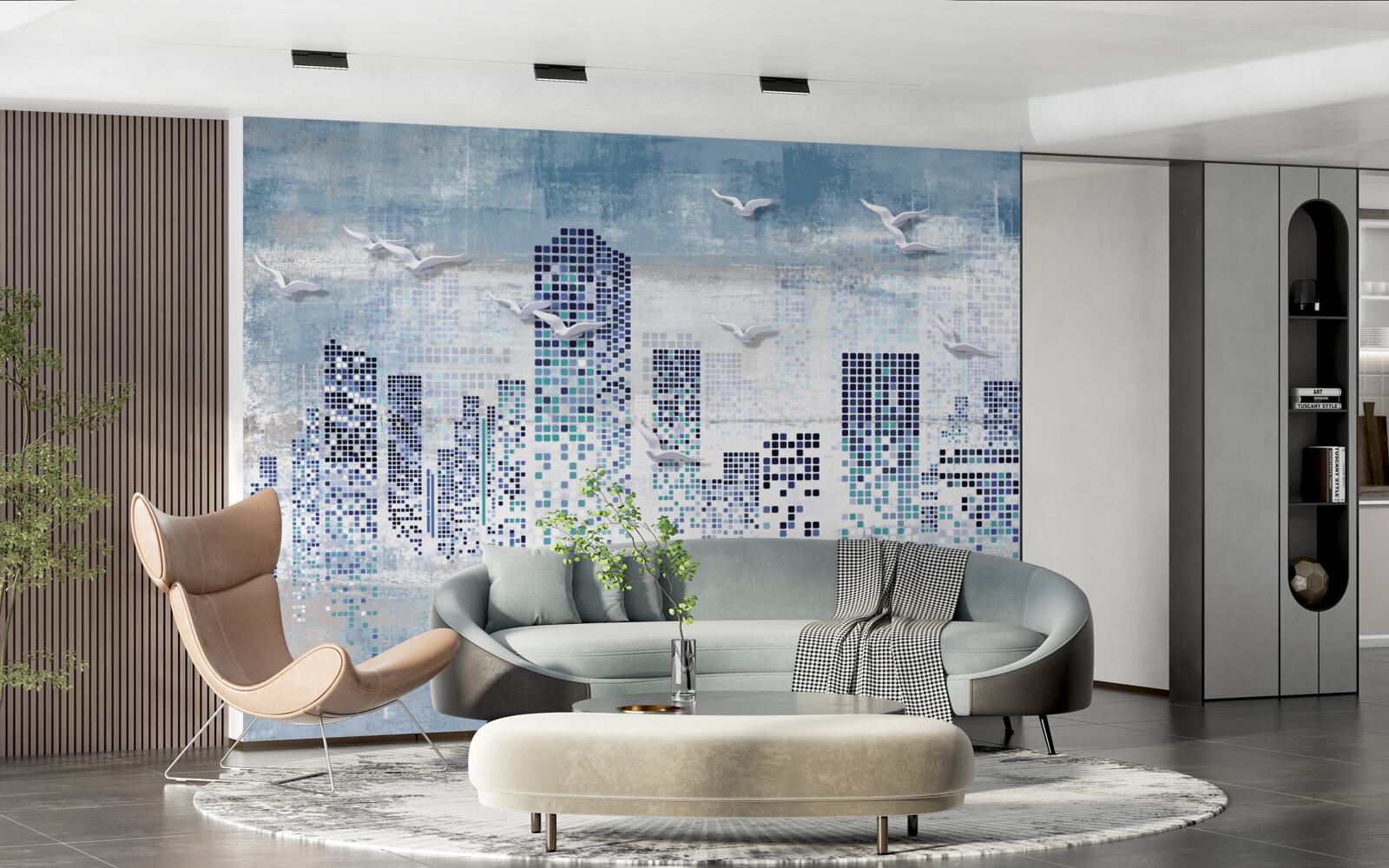 Fototapeta pikselowy nowy jork