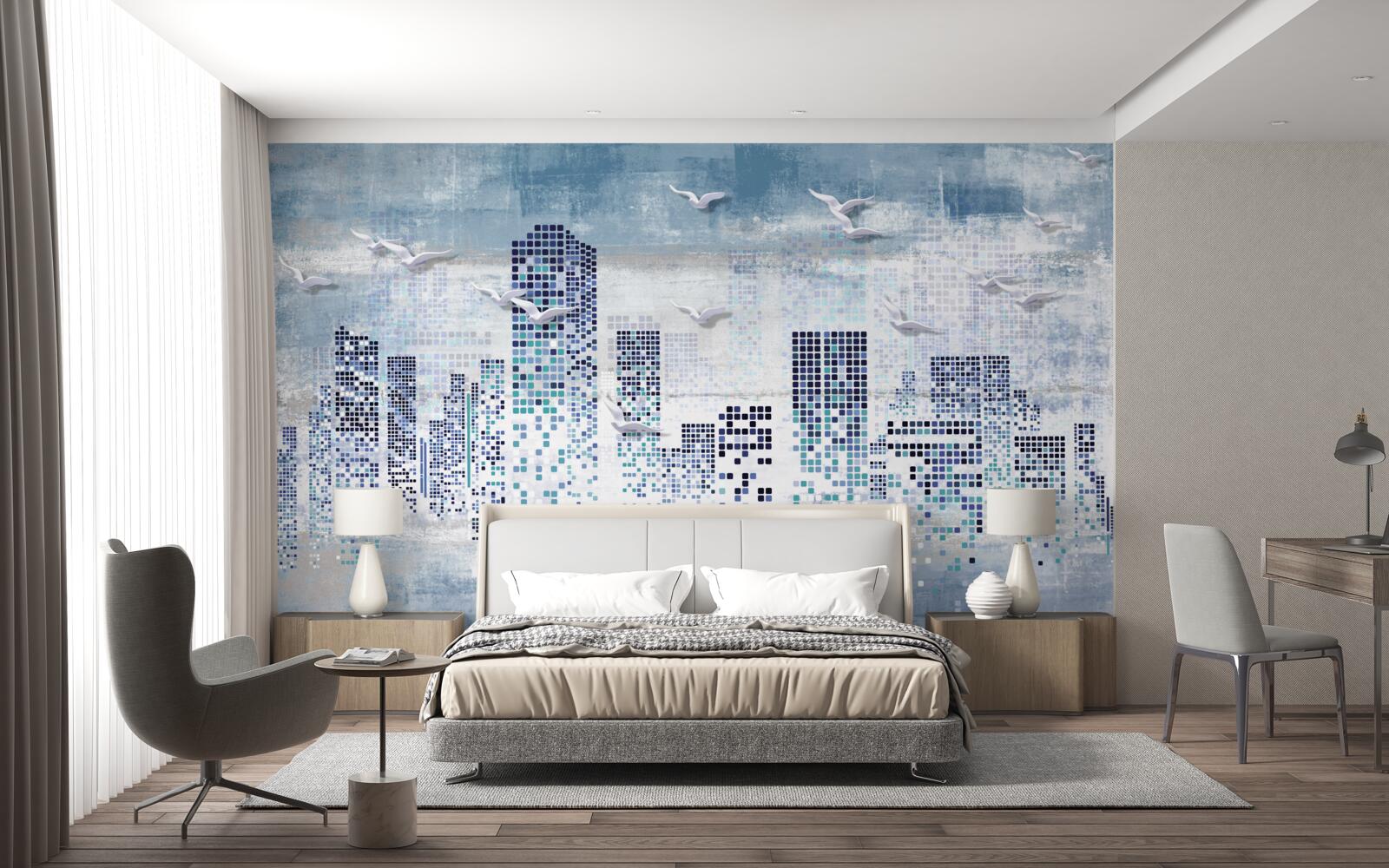 Fototapeta pikselowy nowy jork